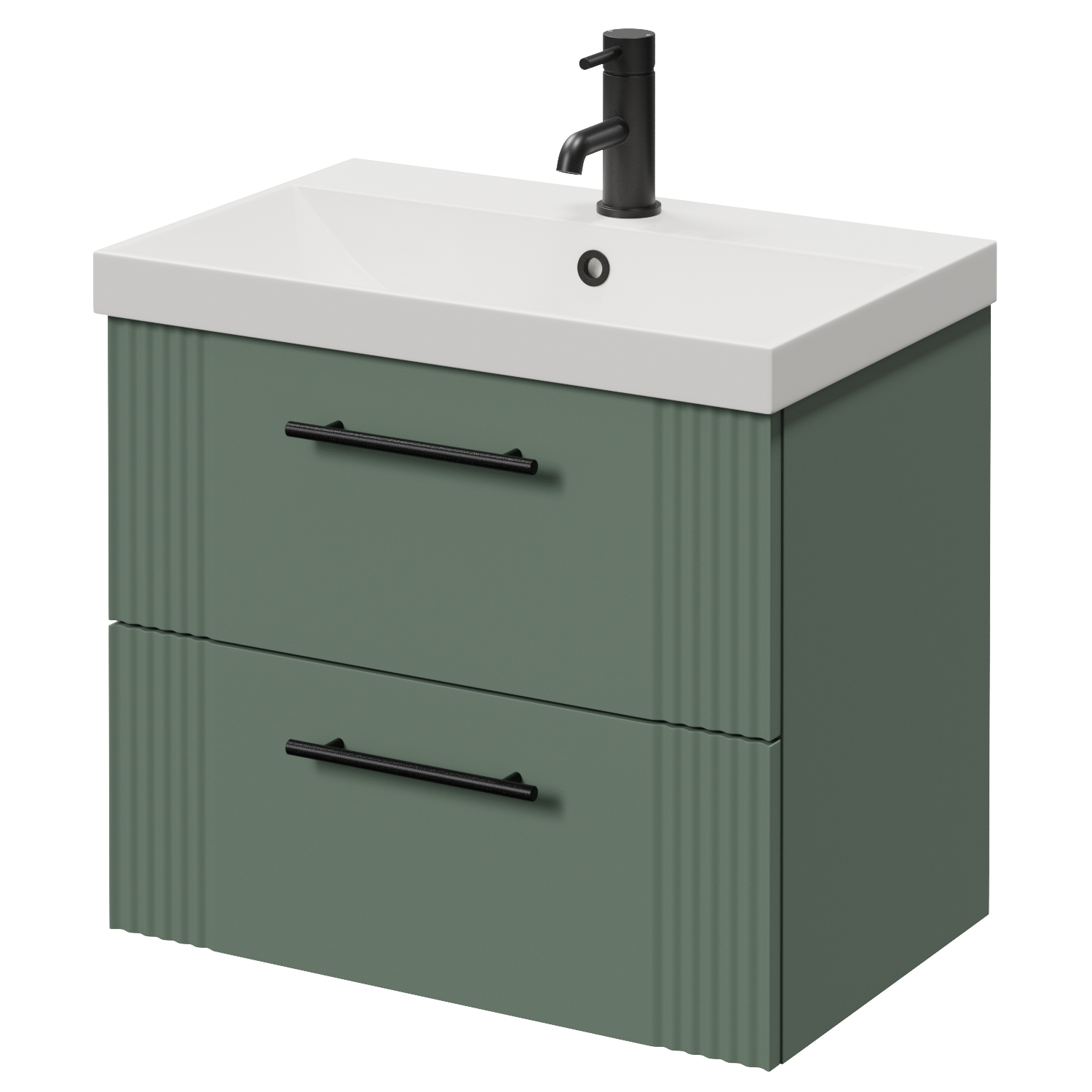 Avant Wall Mounted 2 Drawer Vanity Unit with Rimini Basin