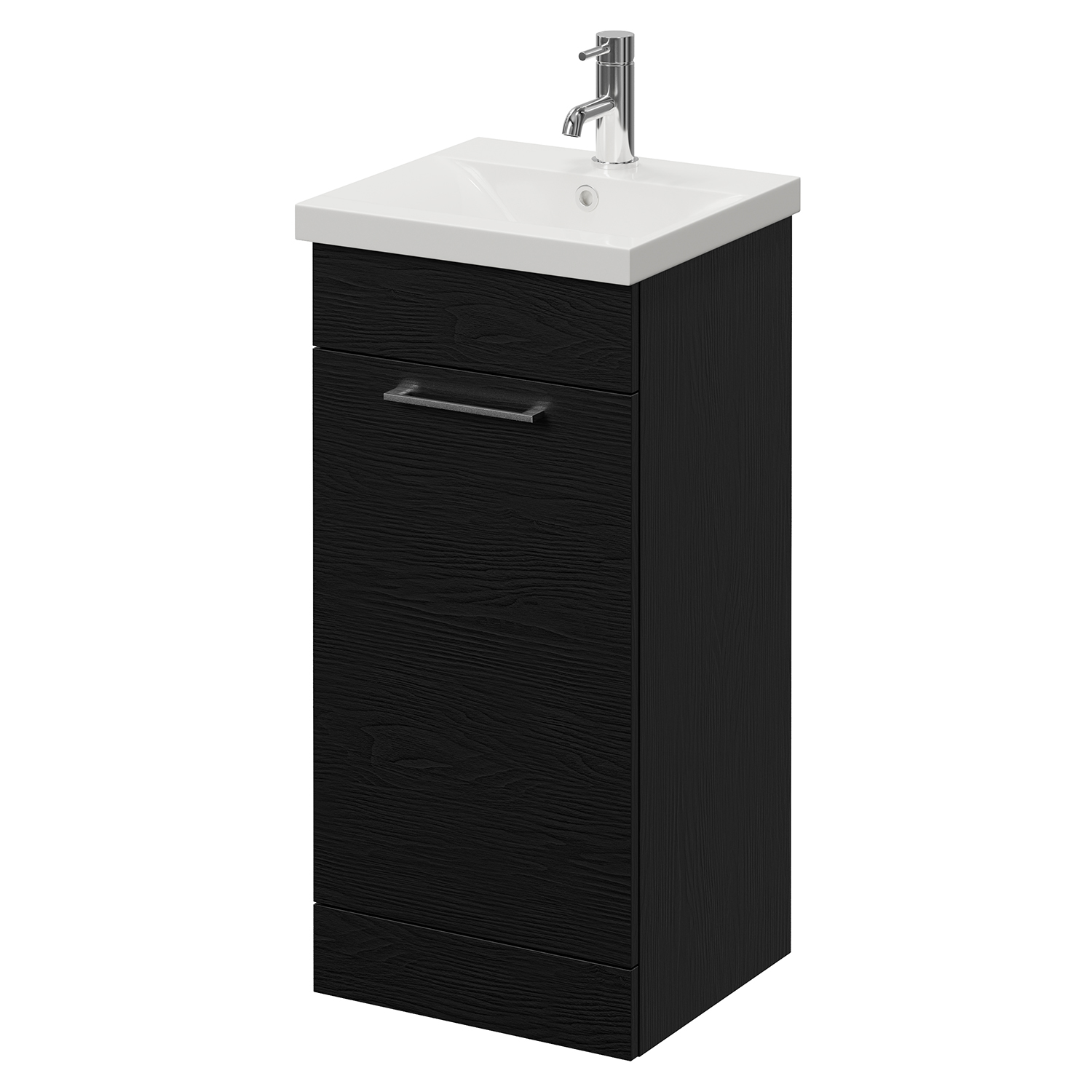 Napoli 390 Single Door Vanity Unit with Glide Basin