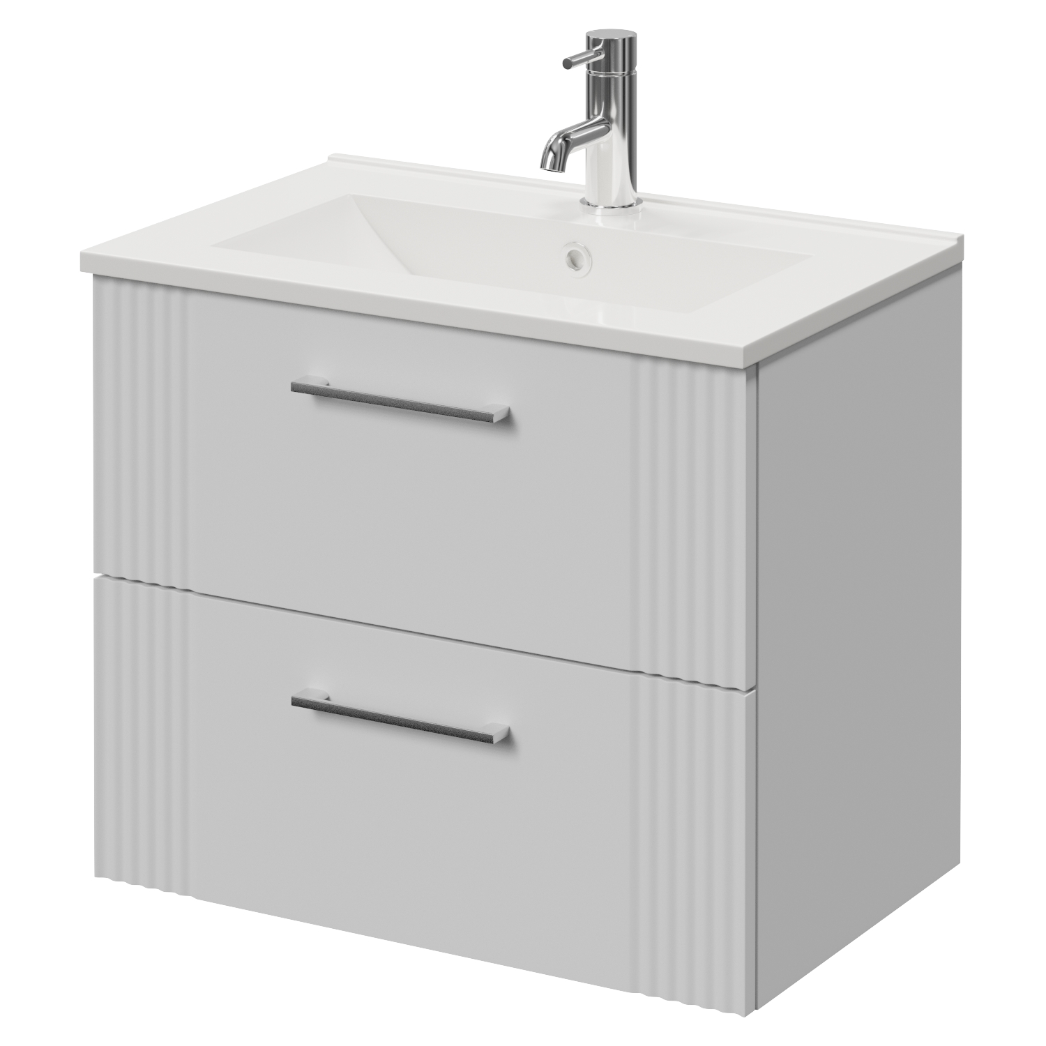 Avant Wall Mounted 2 Drawer Vanity Unit with Angel Basin