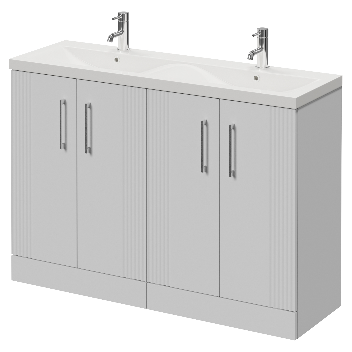 Avant 4 Door Vanity Unit with Double Glide Basins