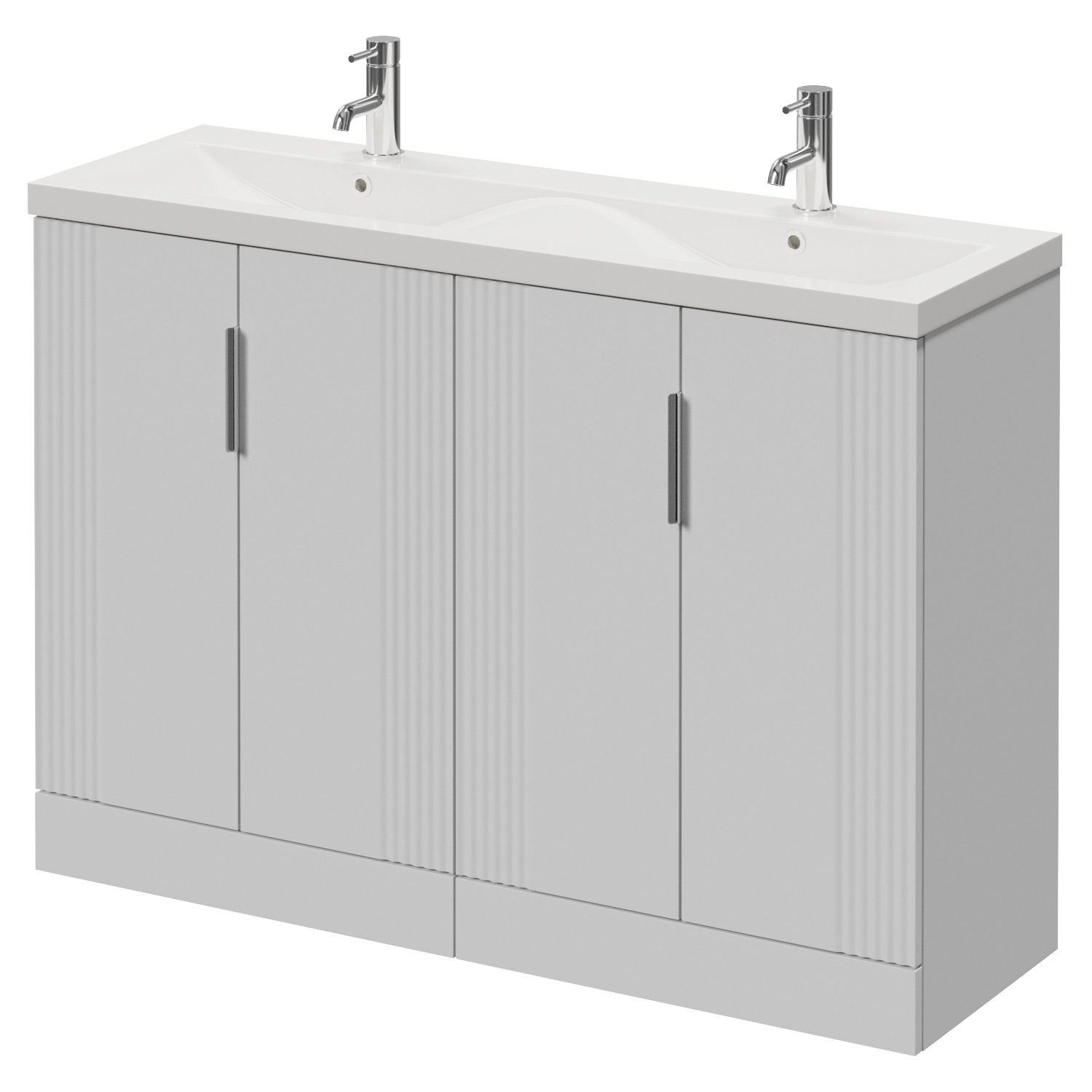 Avant 4 Door Vanity Unit with Double Glide Basins