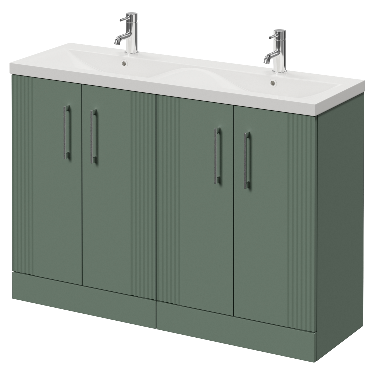 Avant 4 Door Vanity Unit with Double Glide Basins