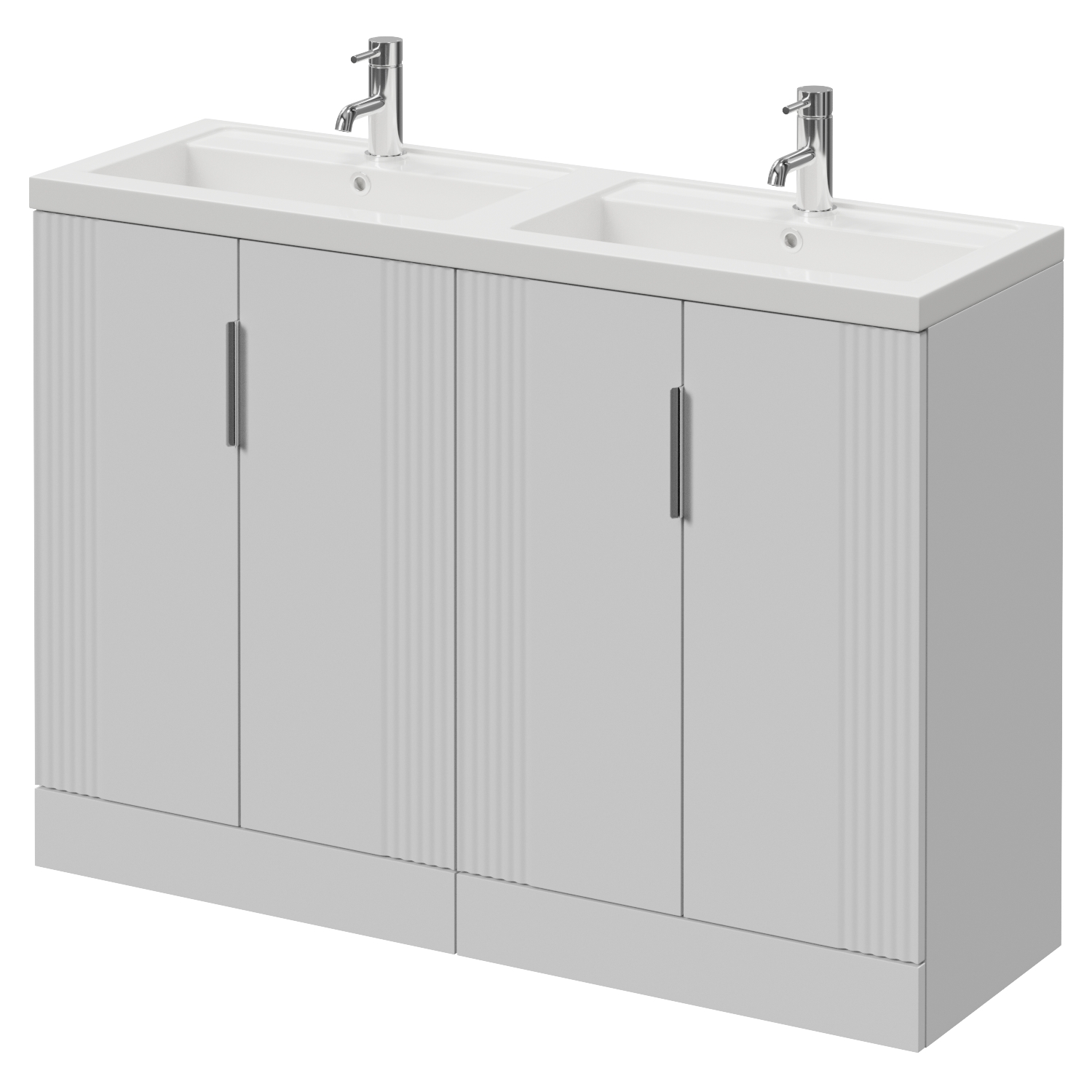 Avant 2 Door Vanity Unit with Double Lucia Basins