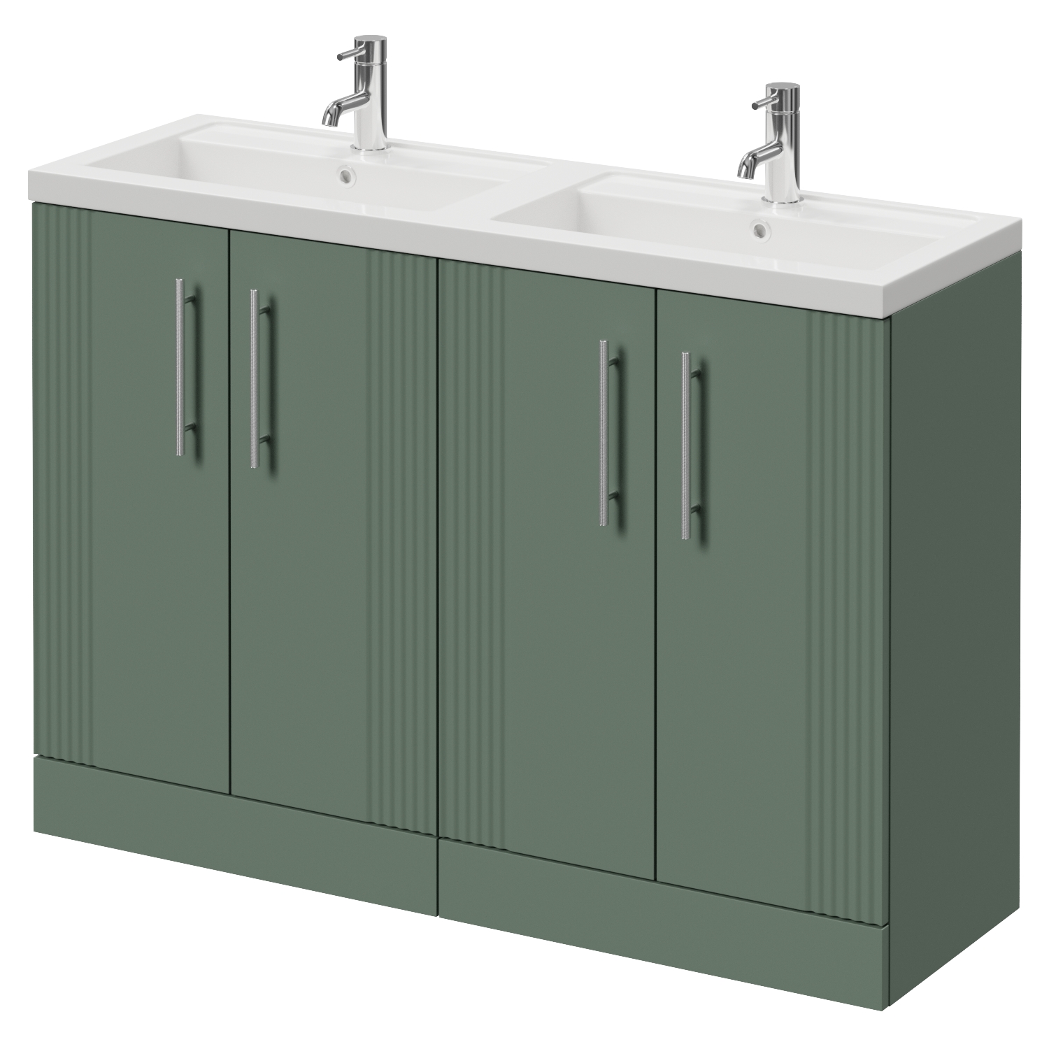 Avant 2 Door Vanity Unit with Double Lucia Basins