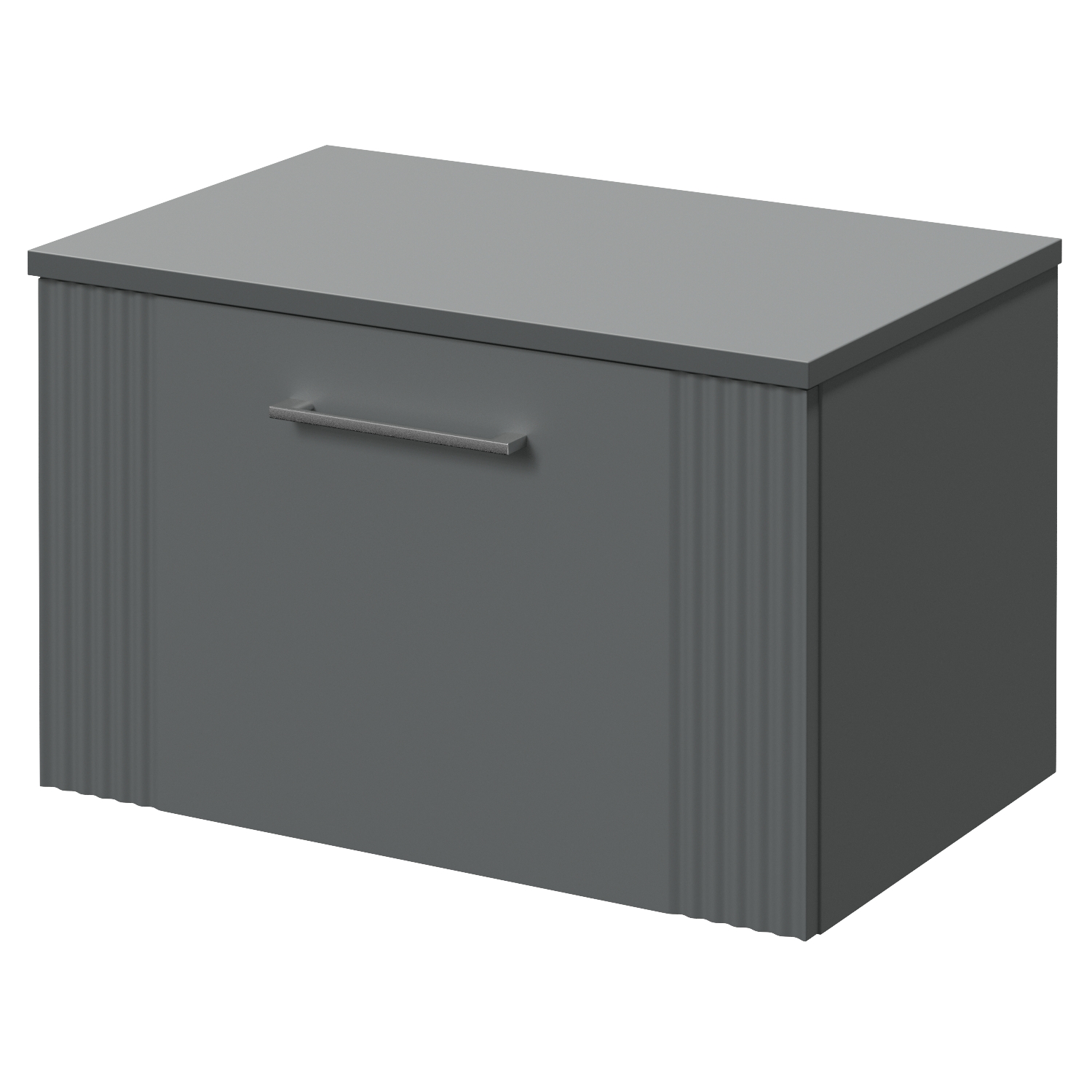 Avant Wall Mounted Single Drawer Vanity Unit for Countertop Basins