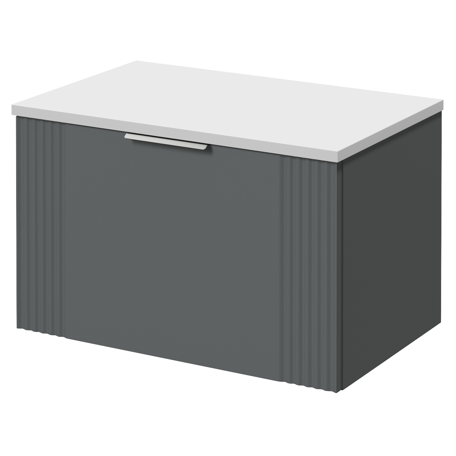 Avant Wall Mounted Single Drawer Vanity Unit for Countertop Basins