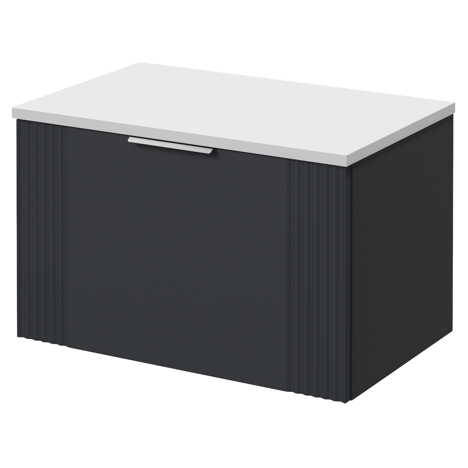 Avant Wall Mounted Single Drawer Vanity Unit for Countertop Basins