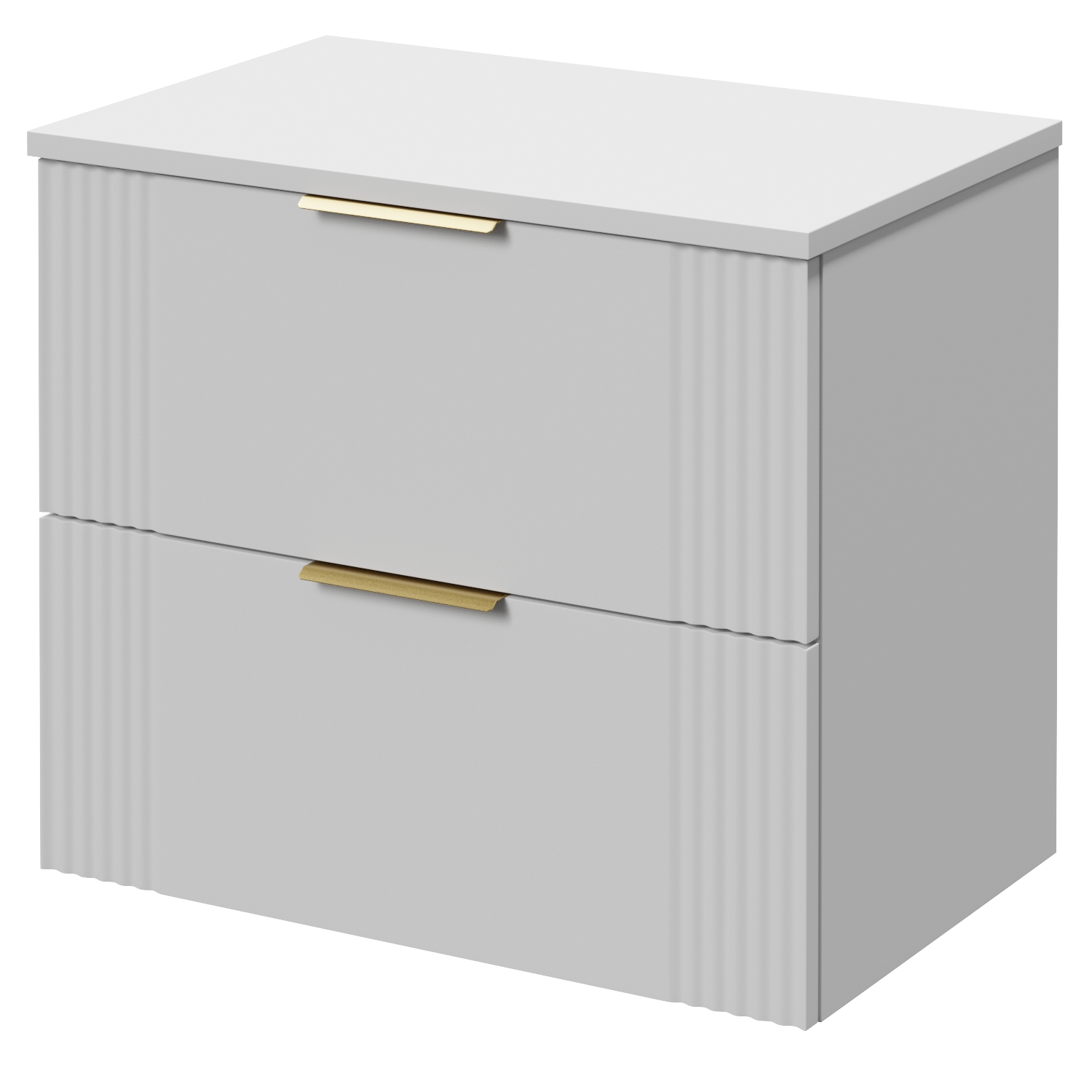 Avant Wall Mounted 2 Drawer Vanity Unit for Countertop Basins