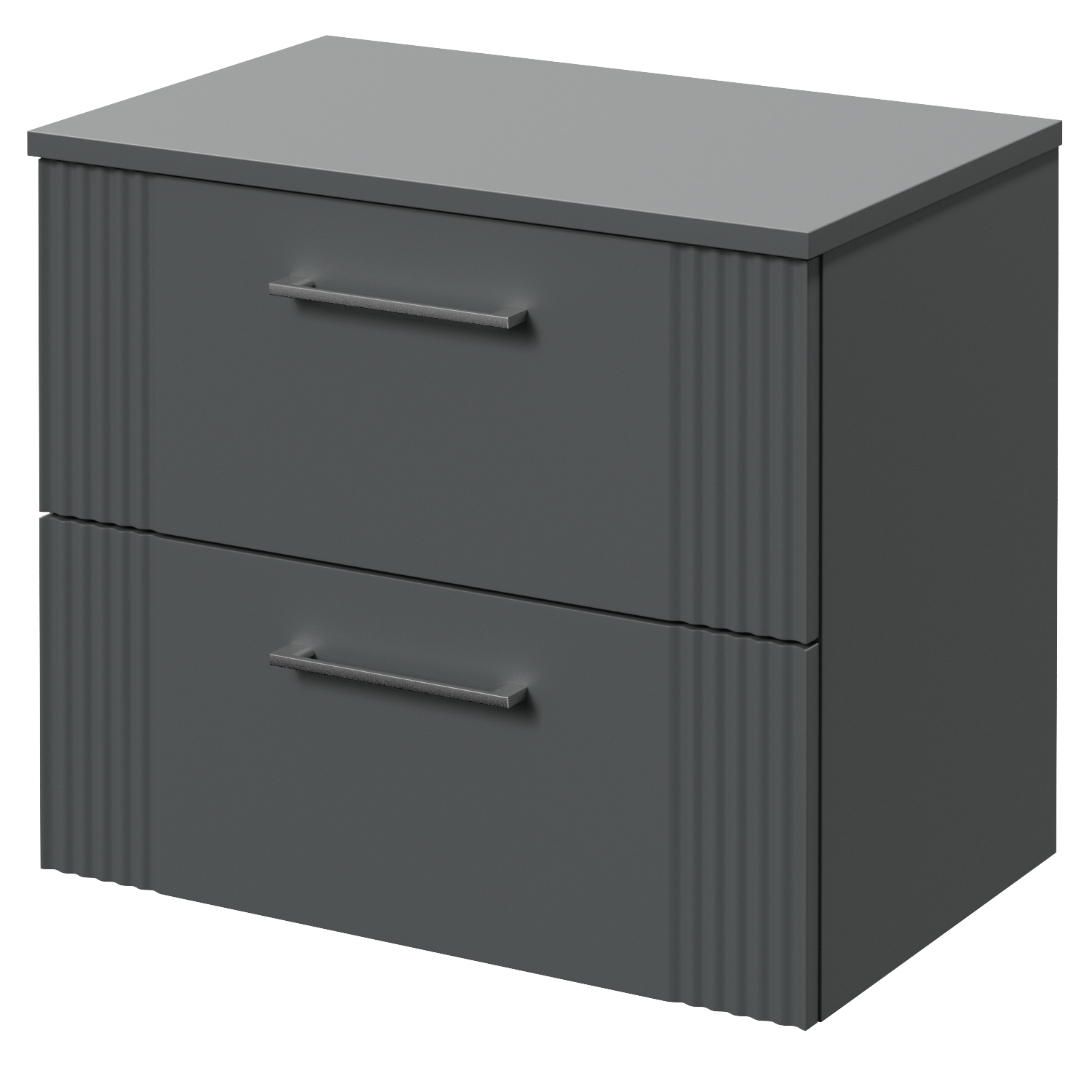 Avant Wall Mounted 2 Drawer Vanity Unit for Countertop Basins