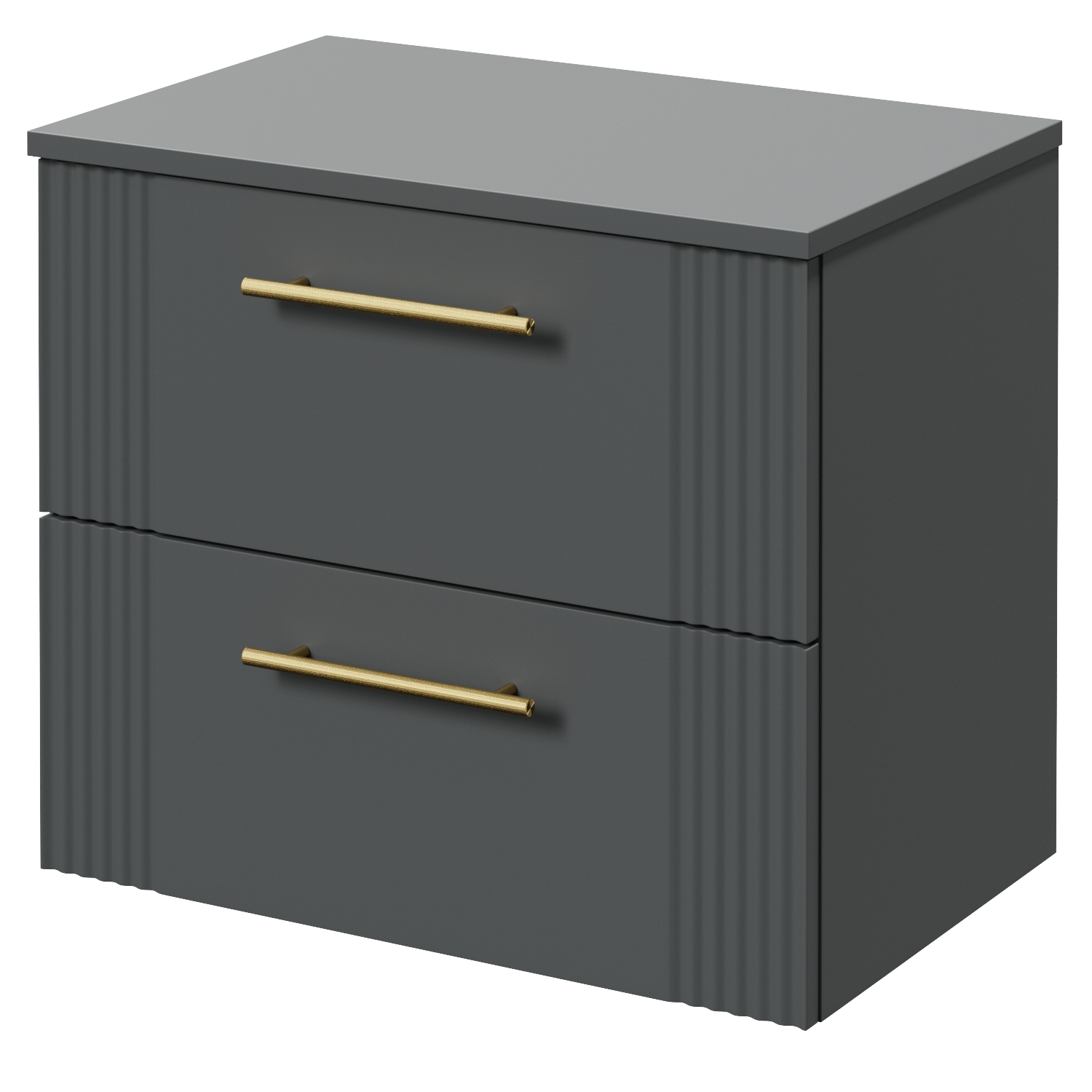 Avant Wall Mounted 2 Drawer Vanity Unit for Countertop Basins