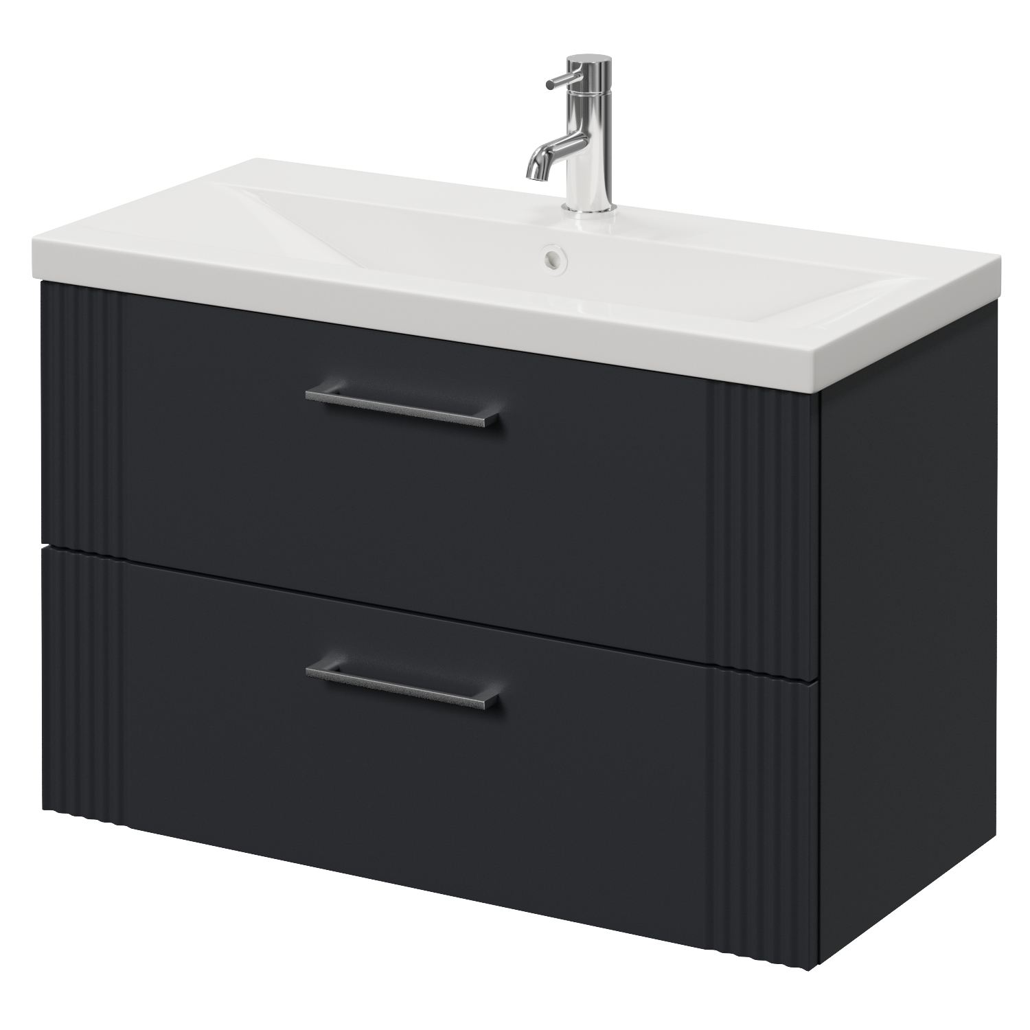 Avant Wall Mounted 2 Drawer Vanity Unit with Glide Basin