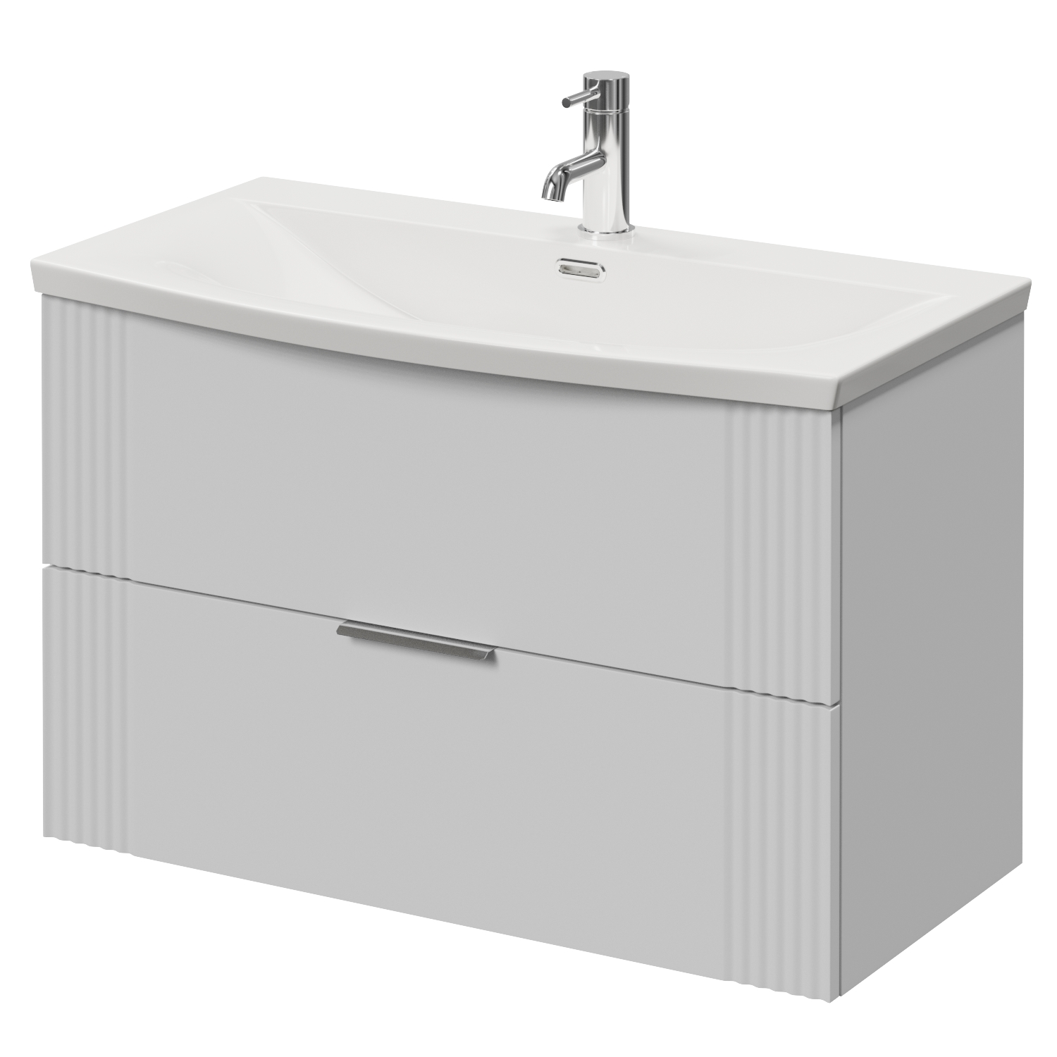 Avant Wall Mounted 2 Drawer Vanity Unit with Arc Basin