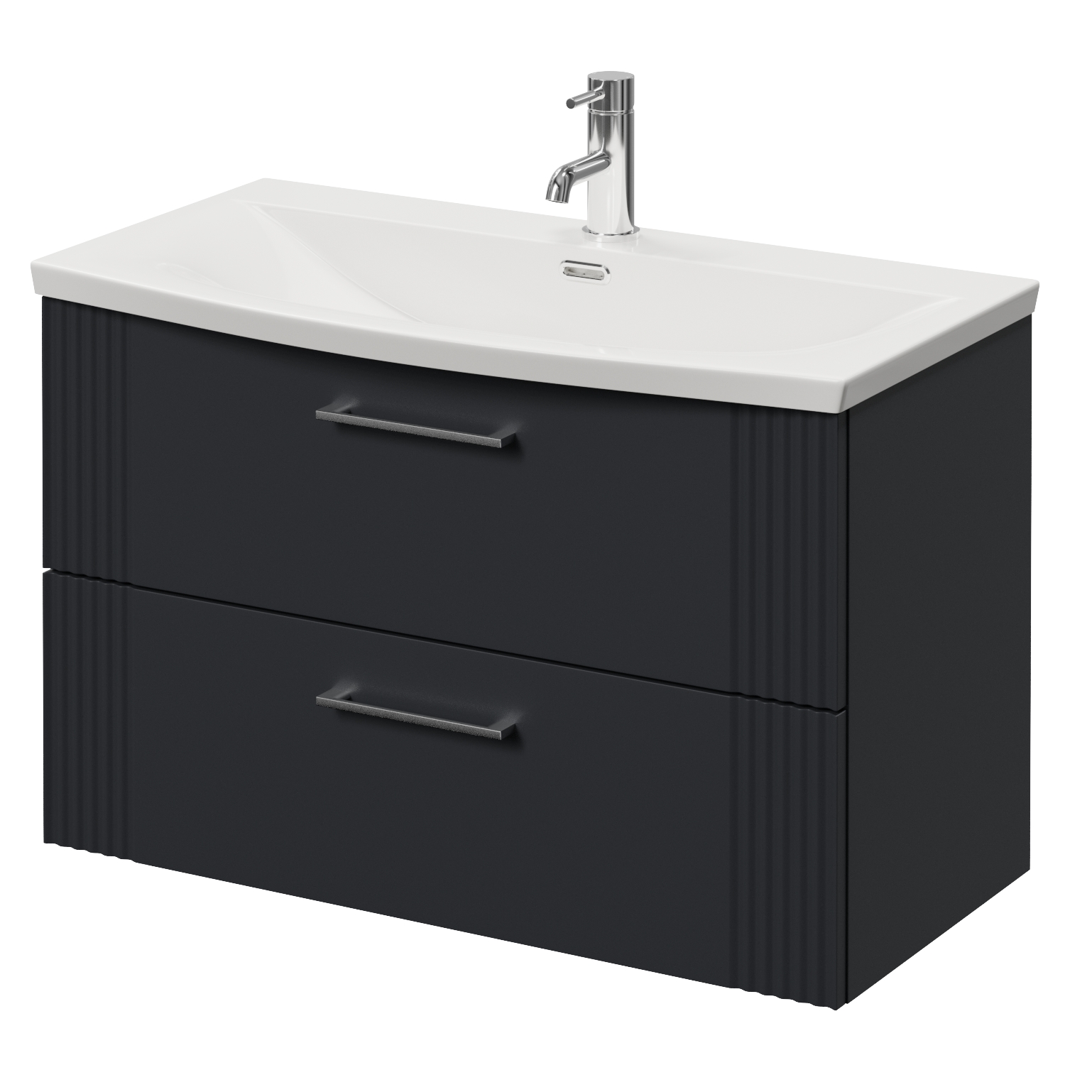 Avant Wall Mounted 2 Drawer Vanity Unit with Arc Basin