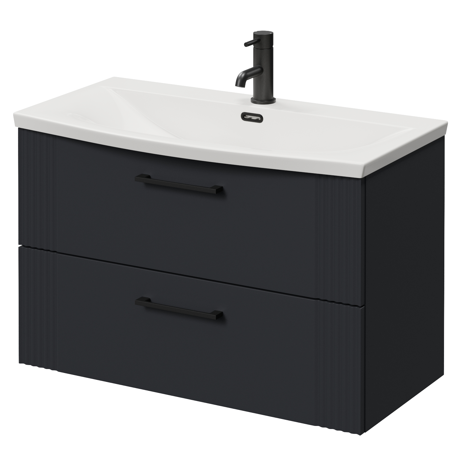 Avant Wall Mounted 2 Drawer Vanity Unit with Arc Basin