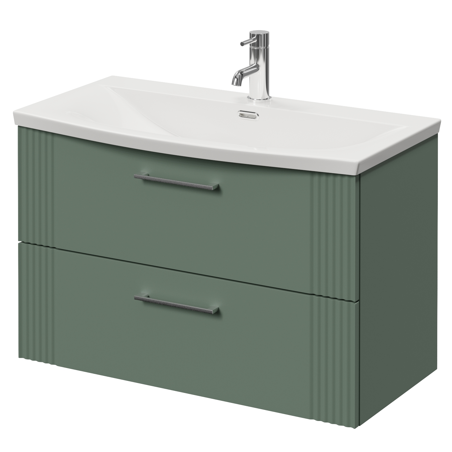 Avant Wall Mounted 2 Drawer Vanity Unit with Arc Basin