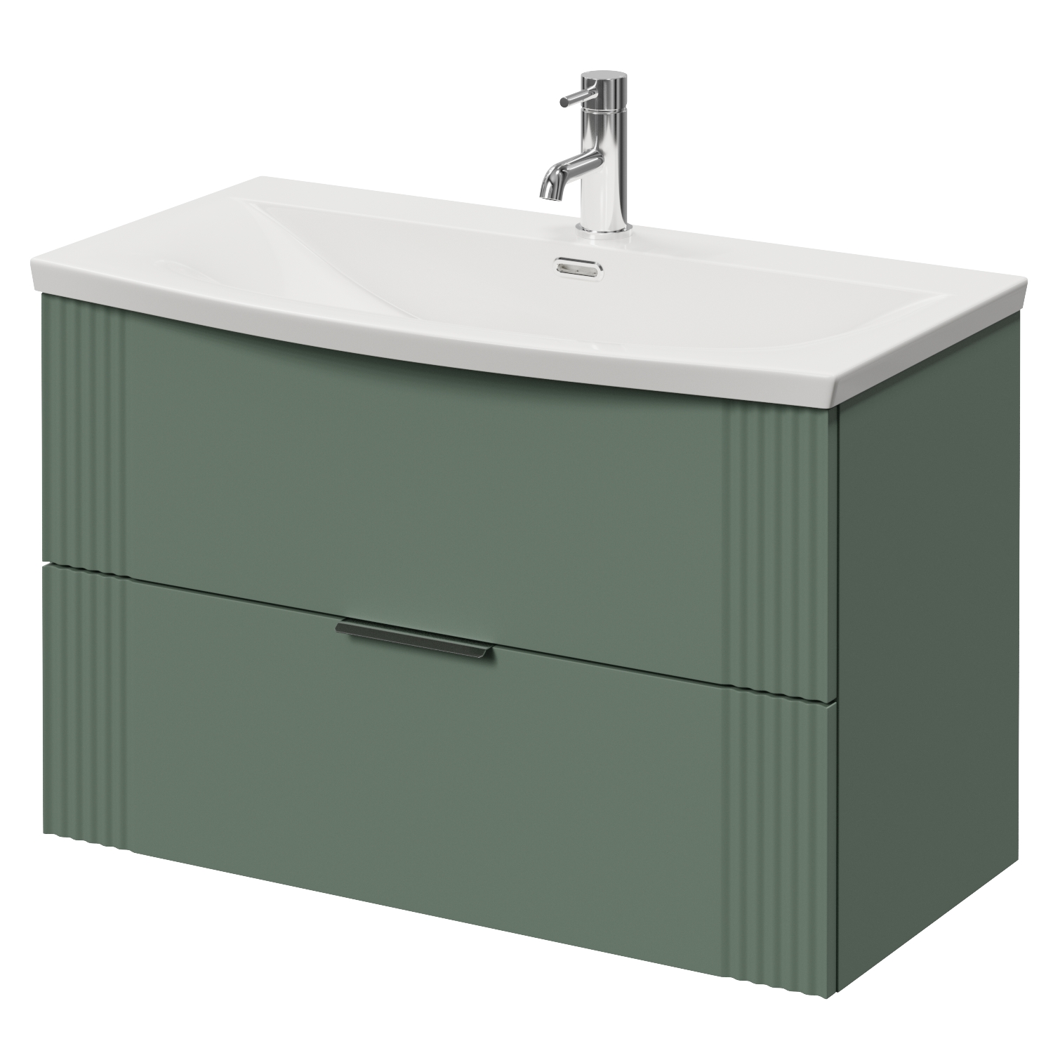 Avant Wall Mounted 2 Drawer Vanity Unit with Arc Basin