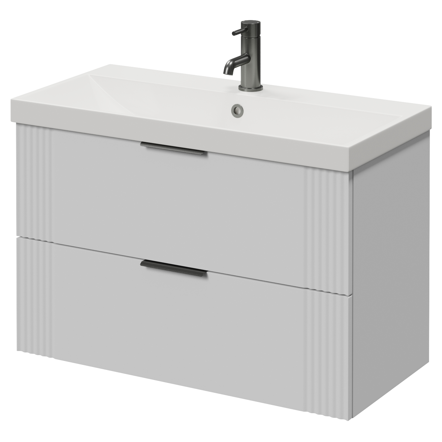 Avant Wall Mounted 2 Drawer Vanity Unit with Rimini Basin