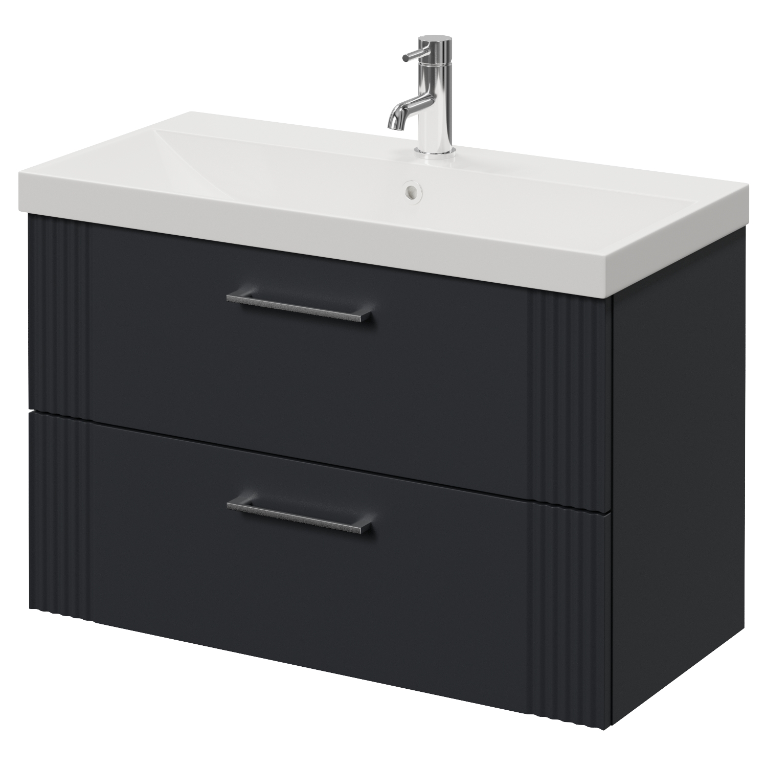 Avant Wall Mounted 2 Drawer Vanity Unit with Rimini Basin