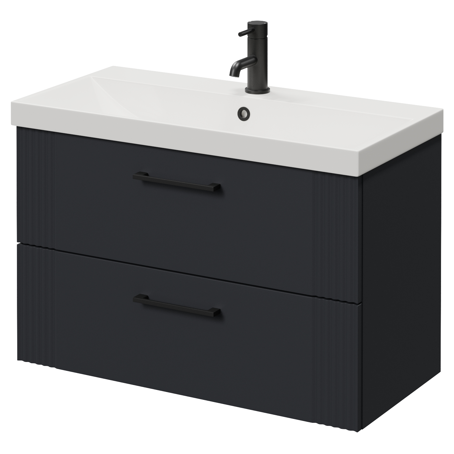 Avant Wall Mounted 2 Drawer Vanity Unit with Rimini Basin
