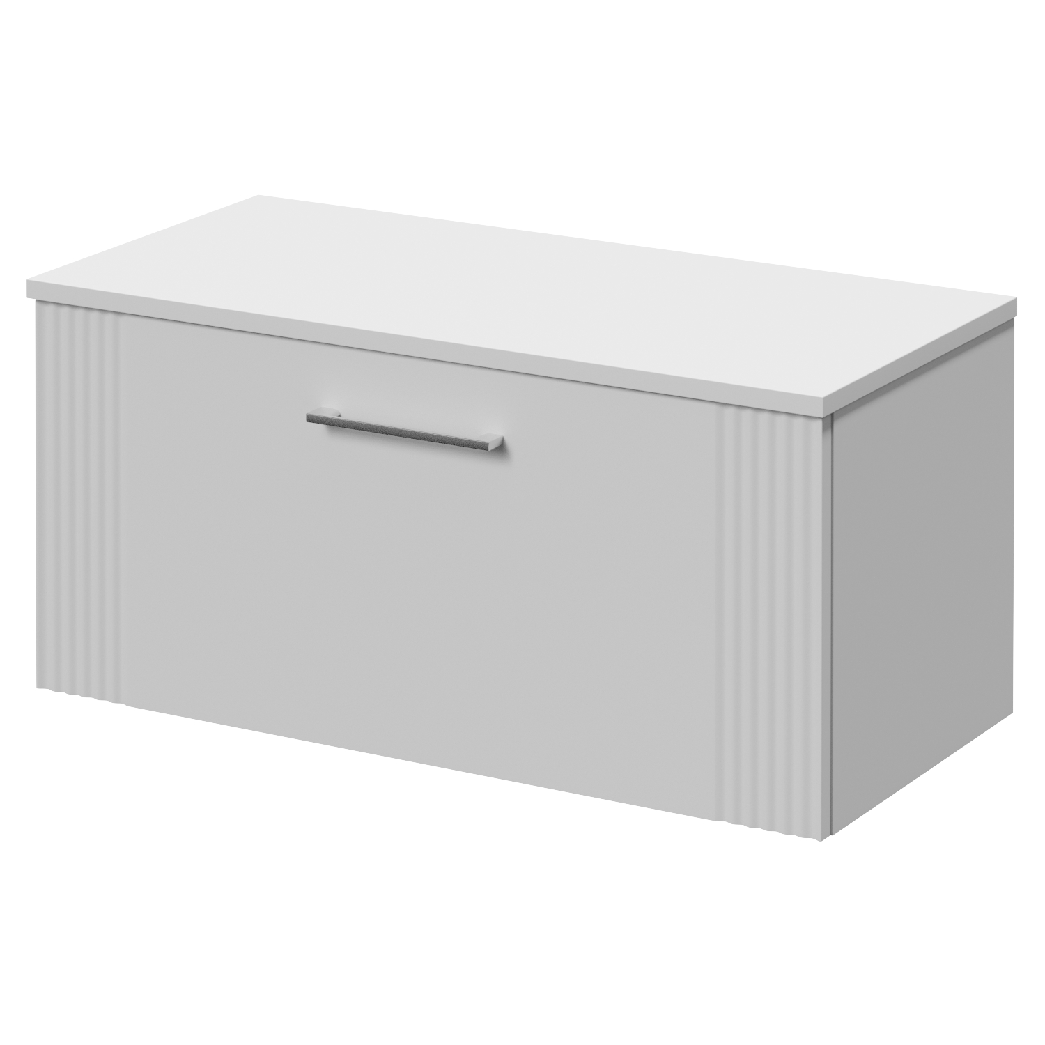 Avant Wall Mounted Single Drawer Vanity Unit for Countertop Basins