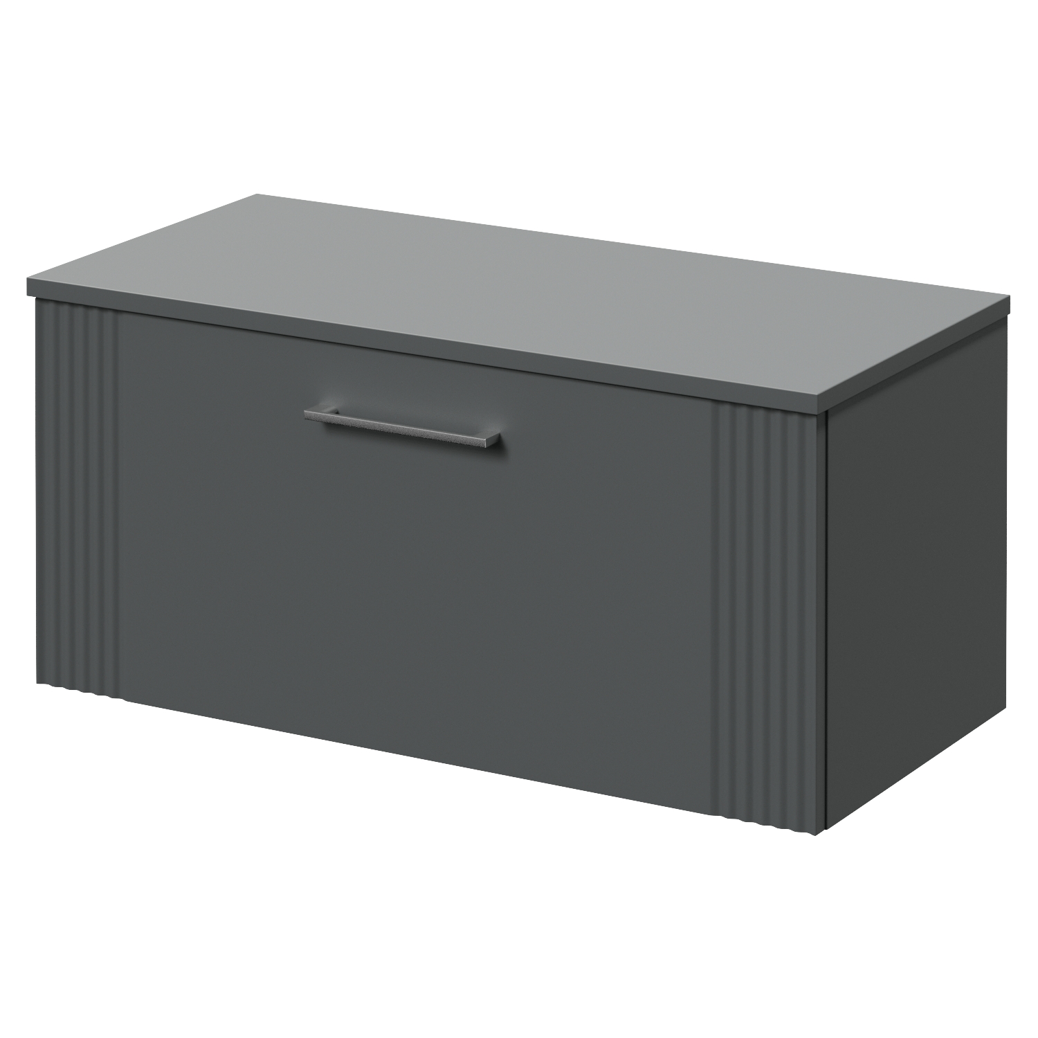 Avant Wall Mounted Single Drawer Vanity Unit for Countertop Basins