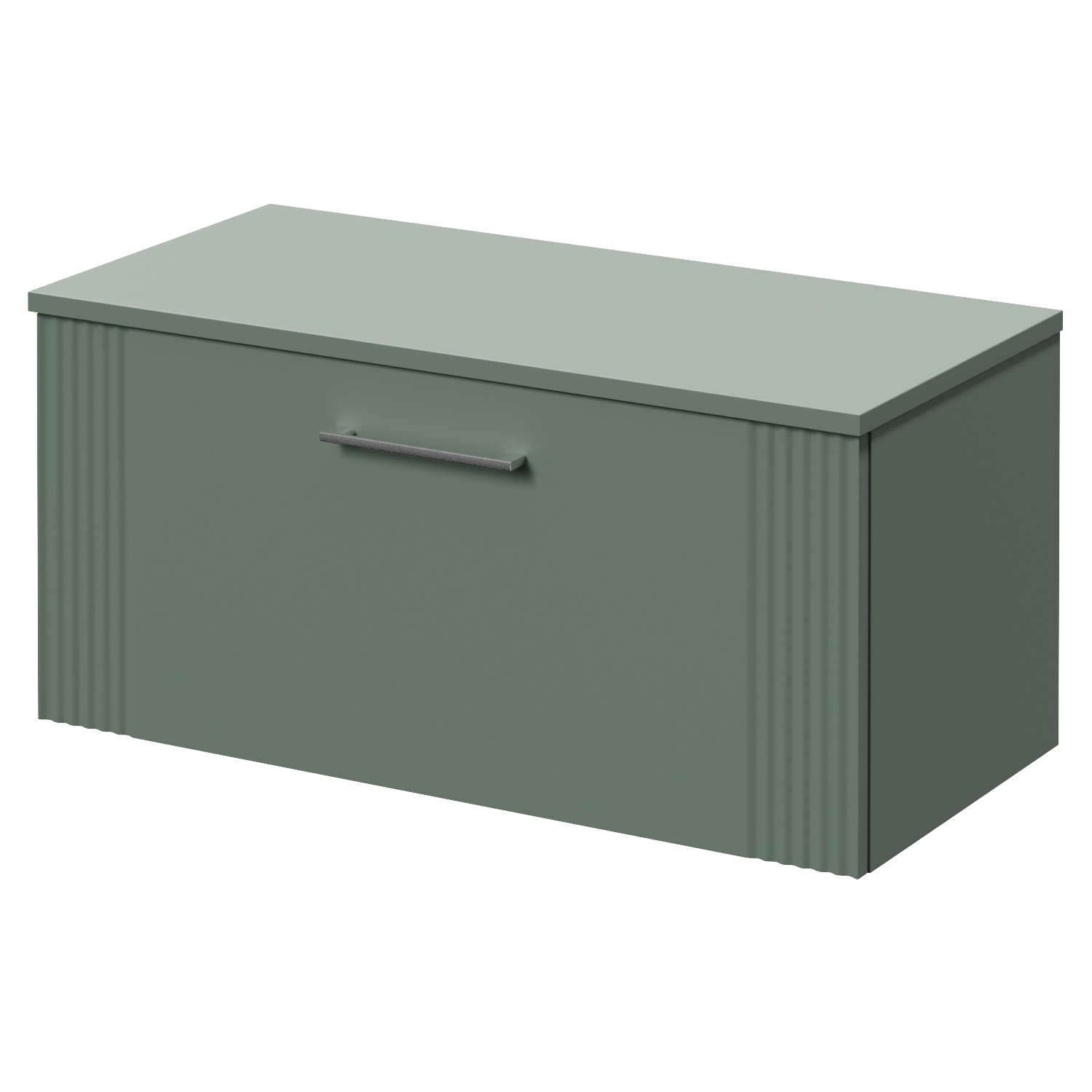 Avant Wall Mounted Single Drawer Vanity Unit for Countertop Basins