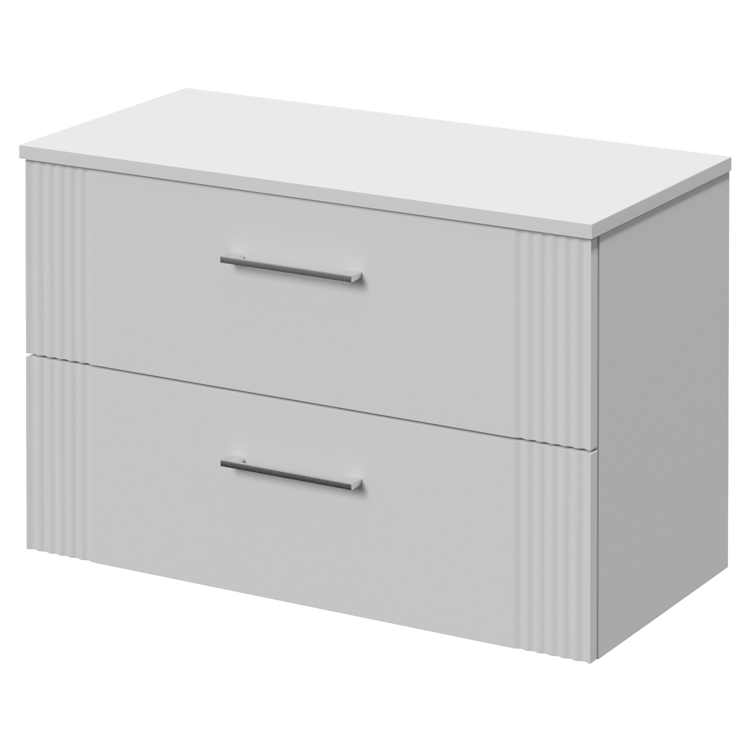 Avant Wall Mounted 2 Drawer Vanity Unit for Countertop Basins
