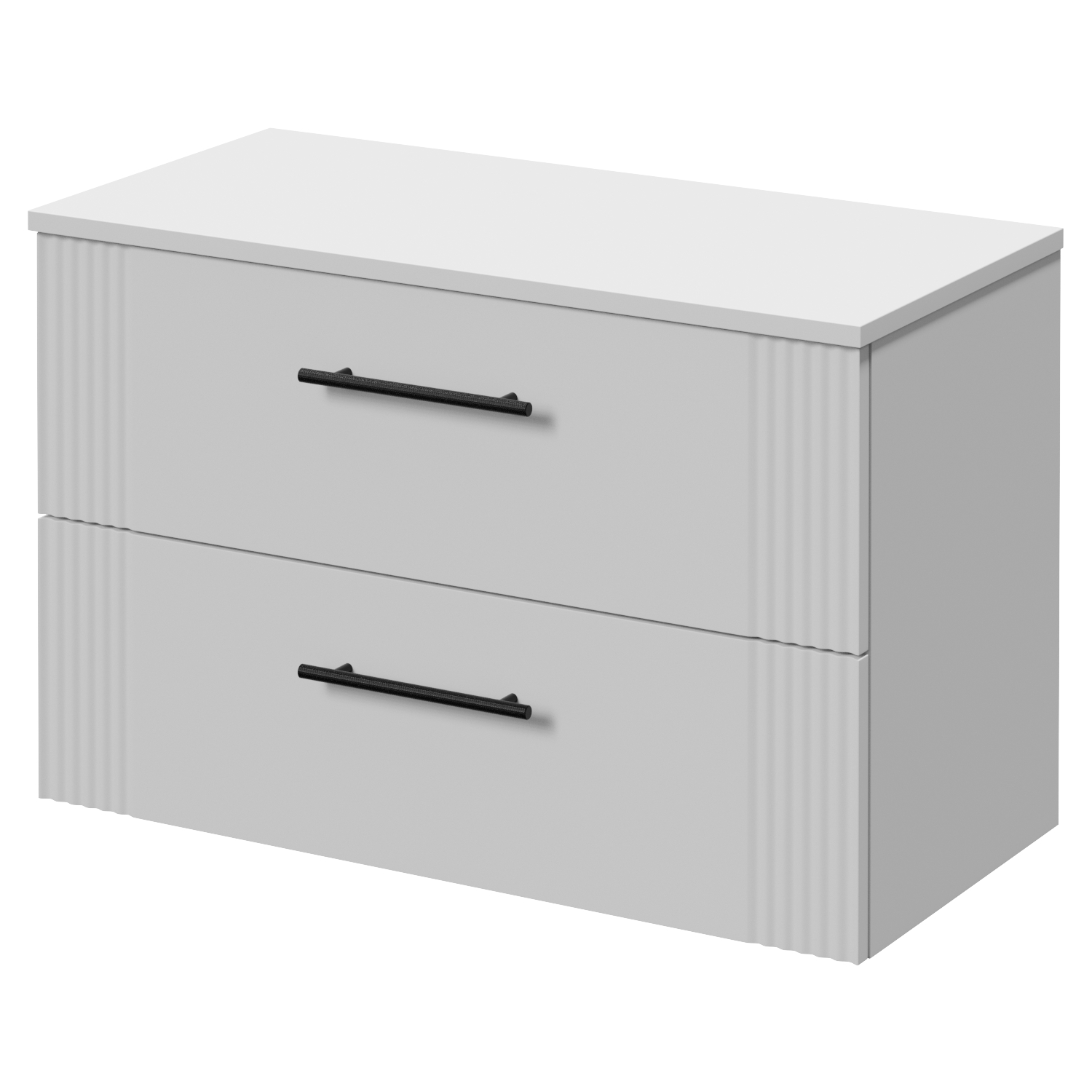 Avant Wall Mounted 2 Drawer Vanity Unit for Countertop Basins