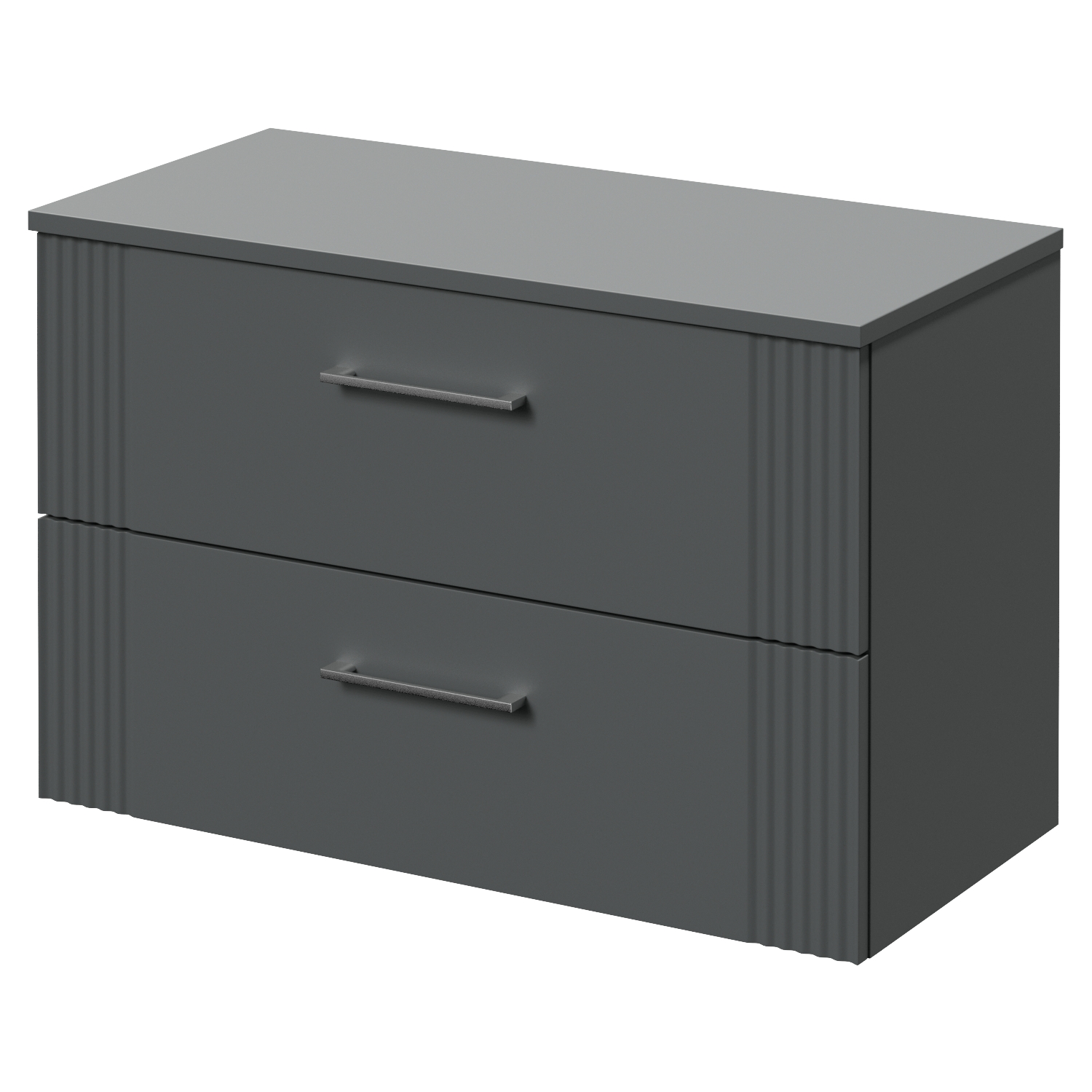Avant Wall Mounted 2 Drawer Vanity Unit for Countertop Basins