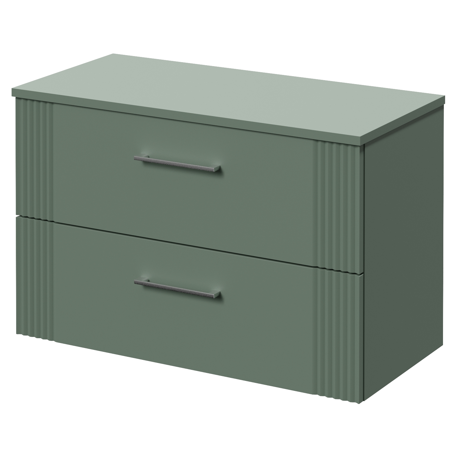 Avant Wall Mounted 2 Drawer Vanity Unit for Countertop Basins