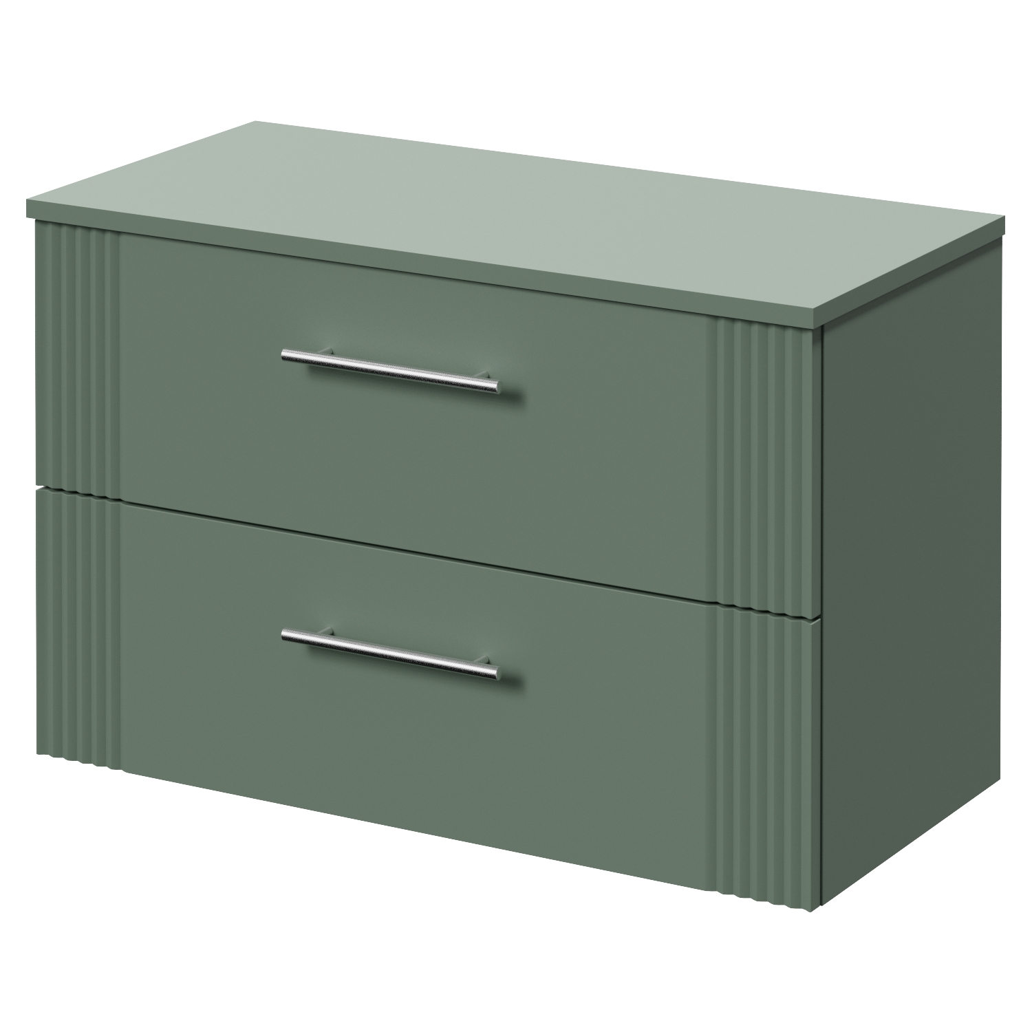 Avant Wall Mounted 2 Drawer Vanity Unit for Countertop Basins