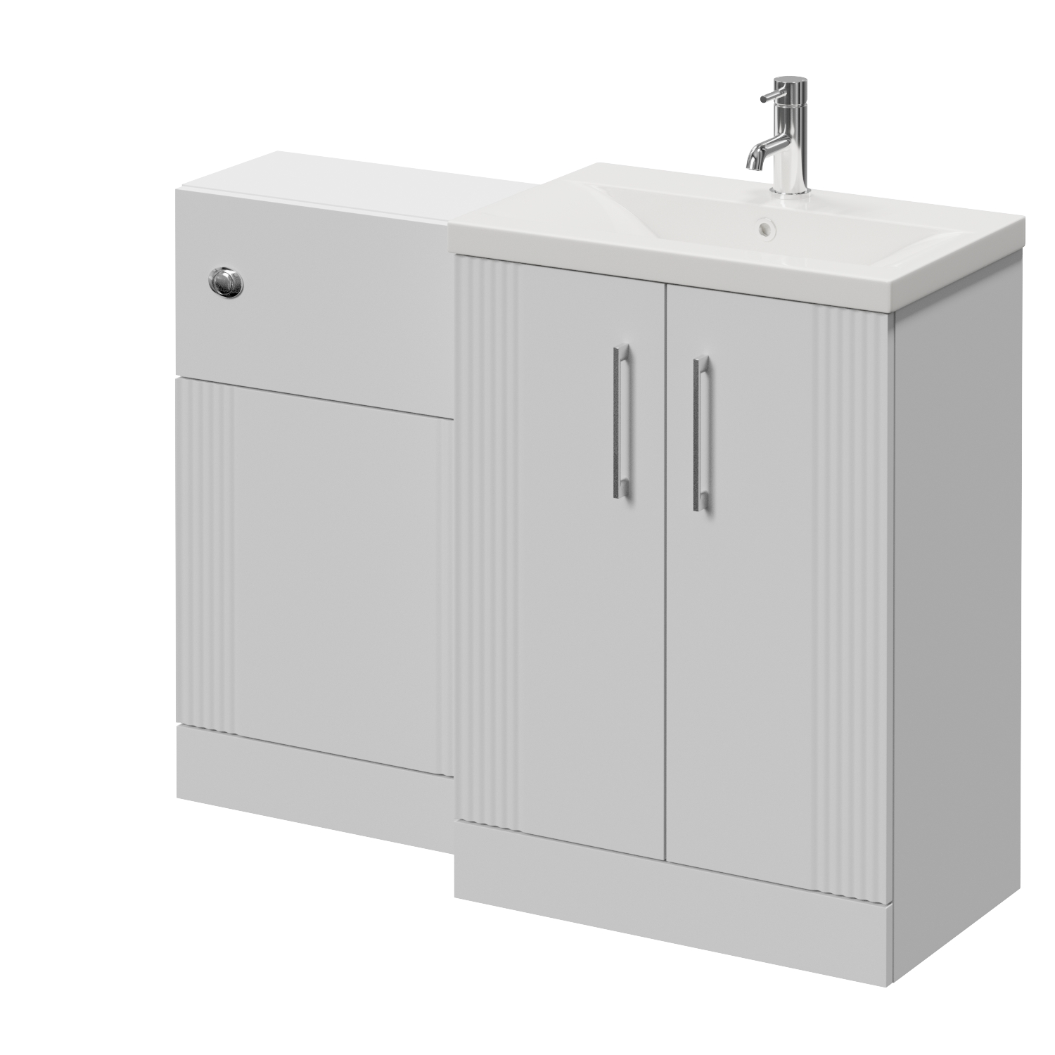 Avant 2 Door Vanity Unit and Toilet Suite with Glide Basin