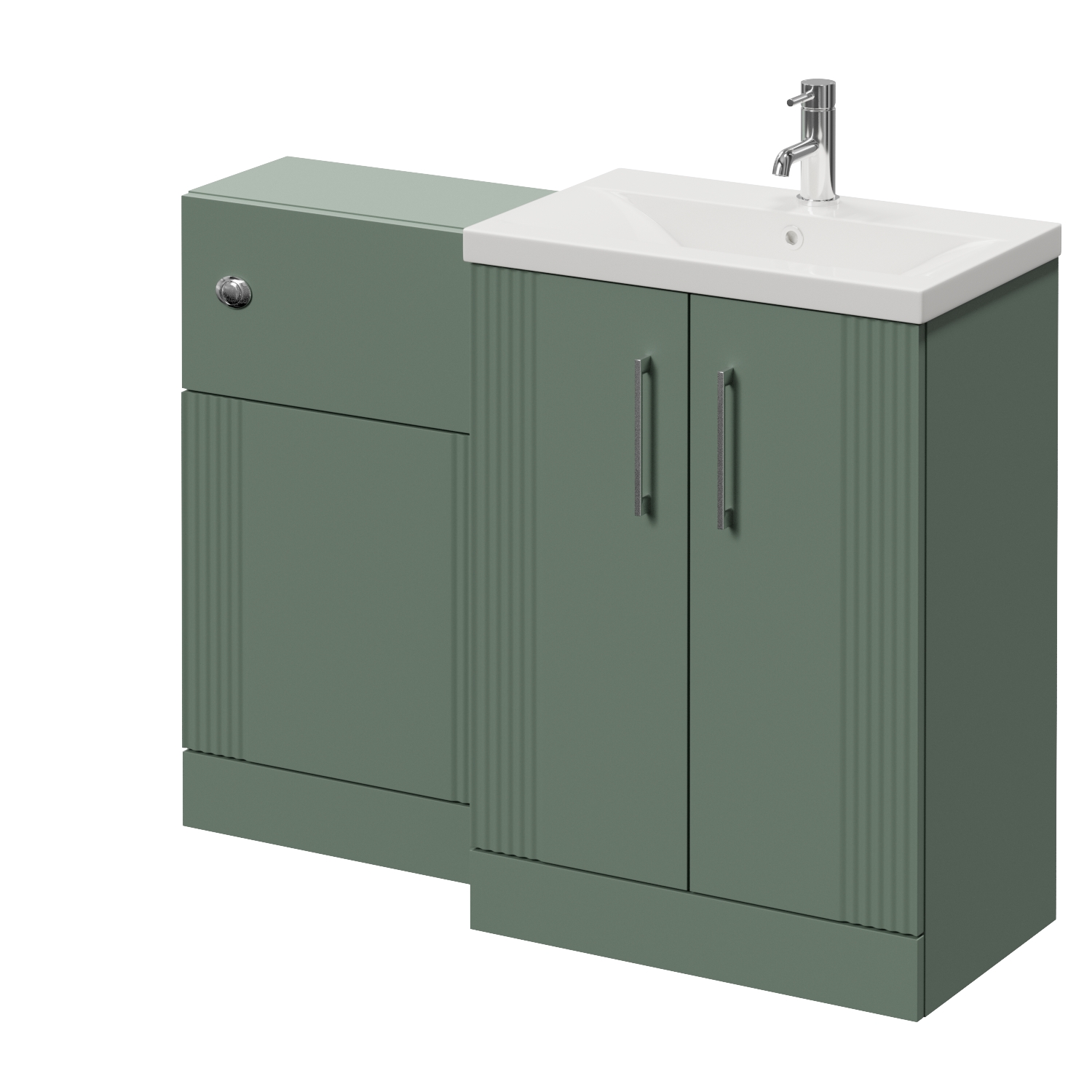 Avant 2 Door Vanity Unit and Toilet Suite with Glide Basin