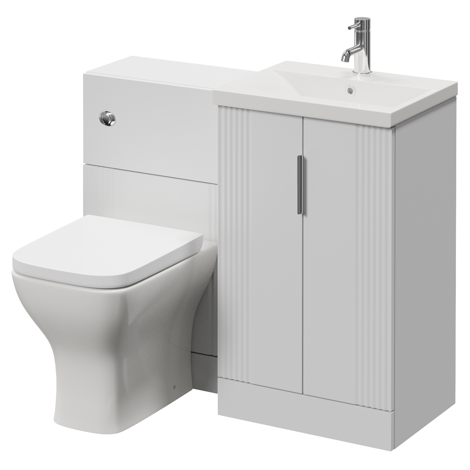 Avant 2 Door Vanity Unit and Toilet Suite with Glide Basin