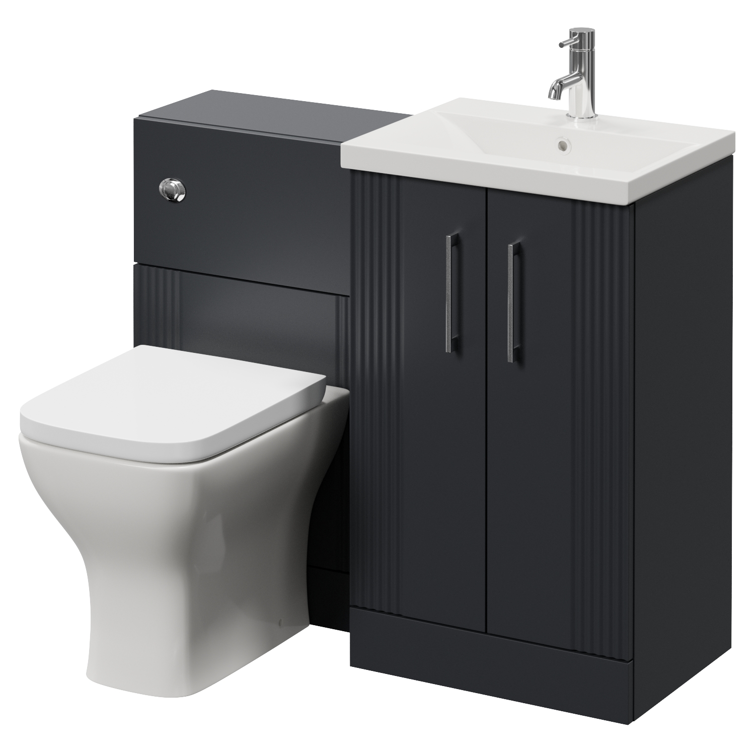 Avant 2 Door Vanity Unit and Toilet Suite with Glide Basin