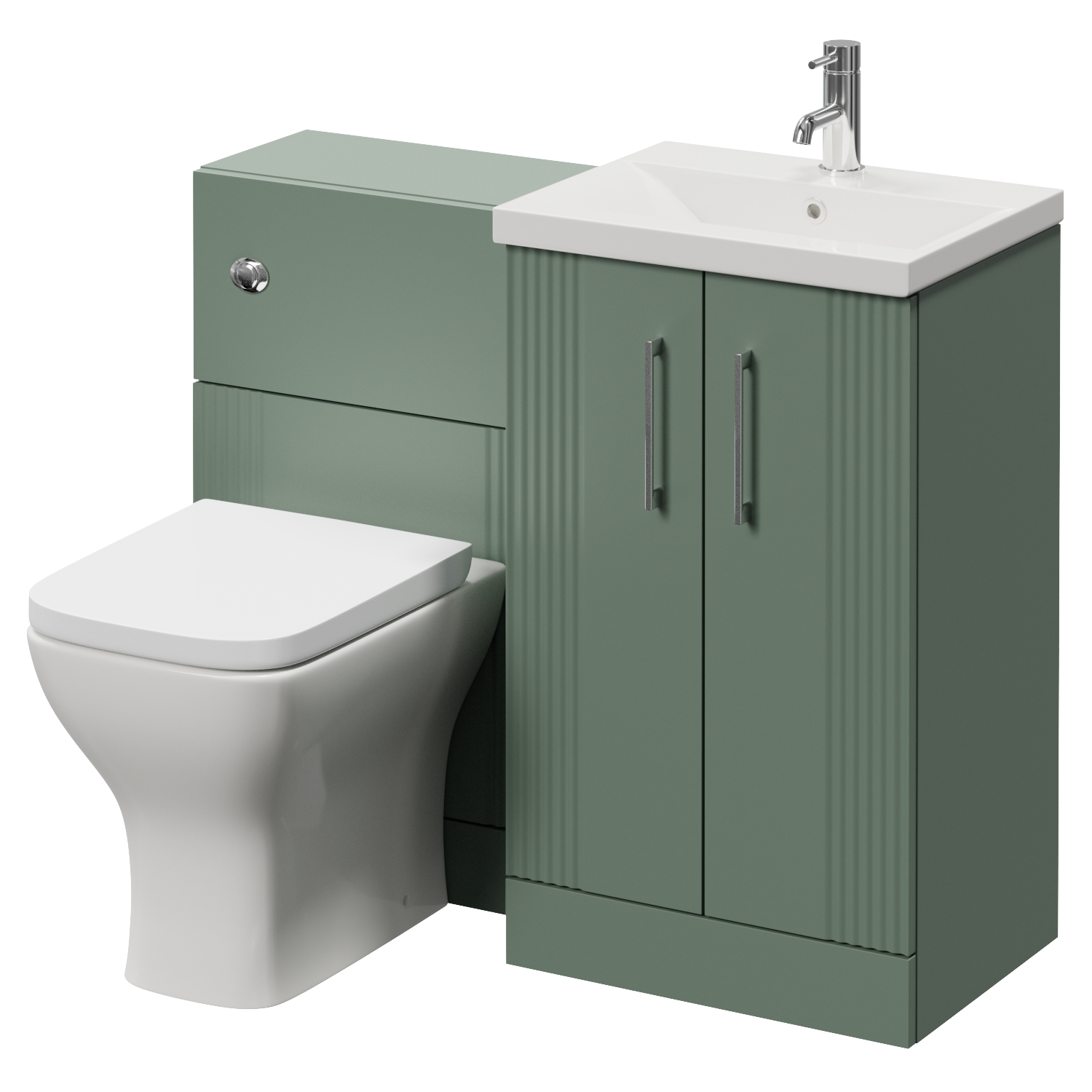 Avant 2 Door Vanity Unit and Toilet Suite with Glide Basin