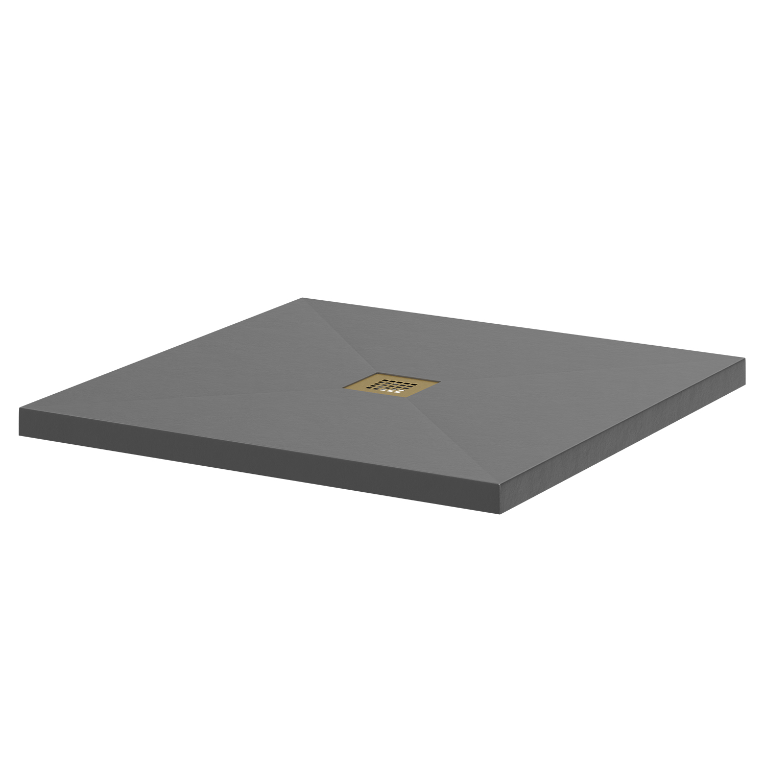 Vanta Stone Square Shower Tray with Grate