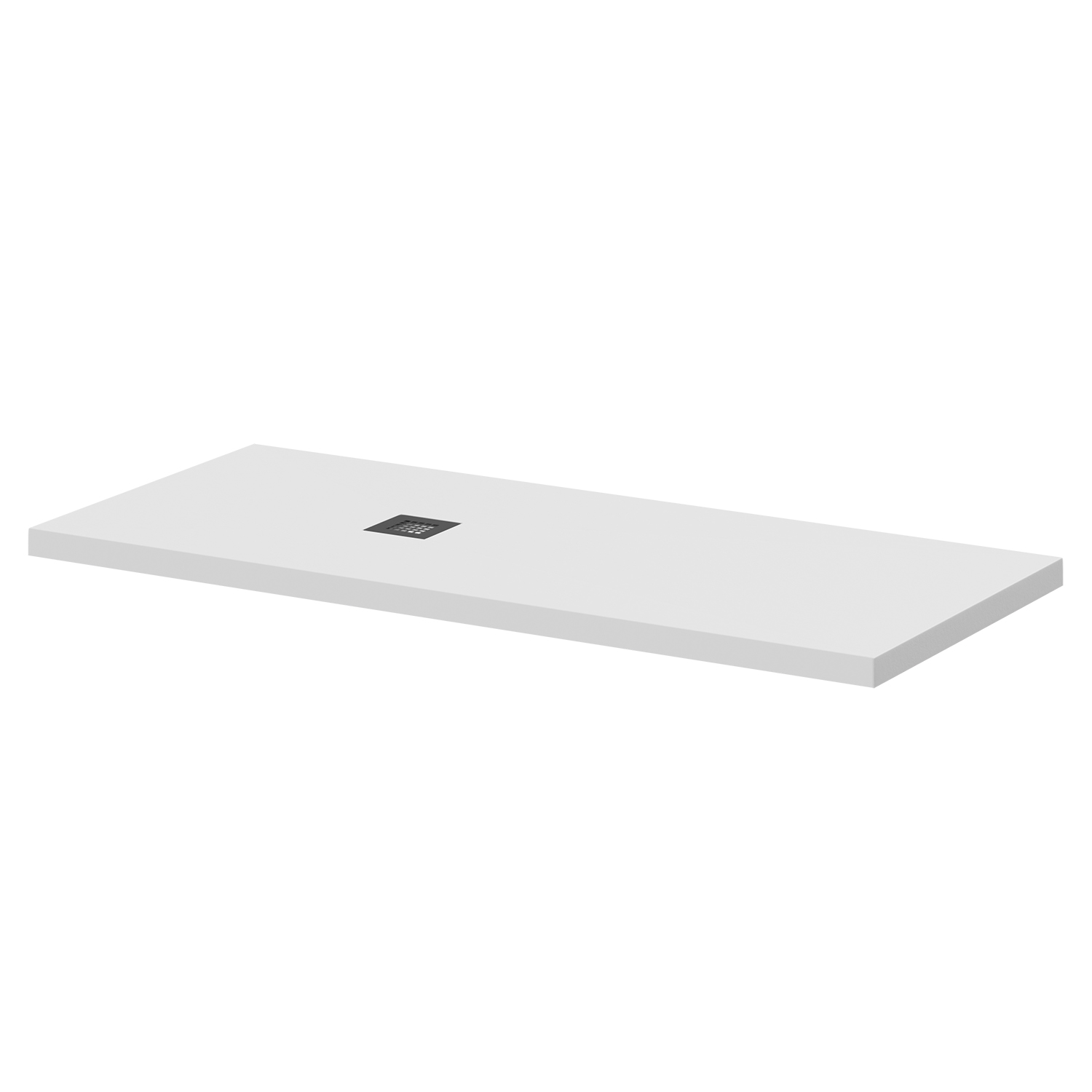 Vanta Stone Rectangular Shower Tray with Grate