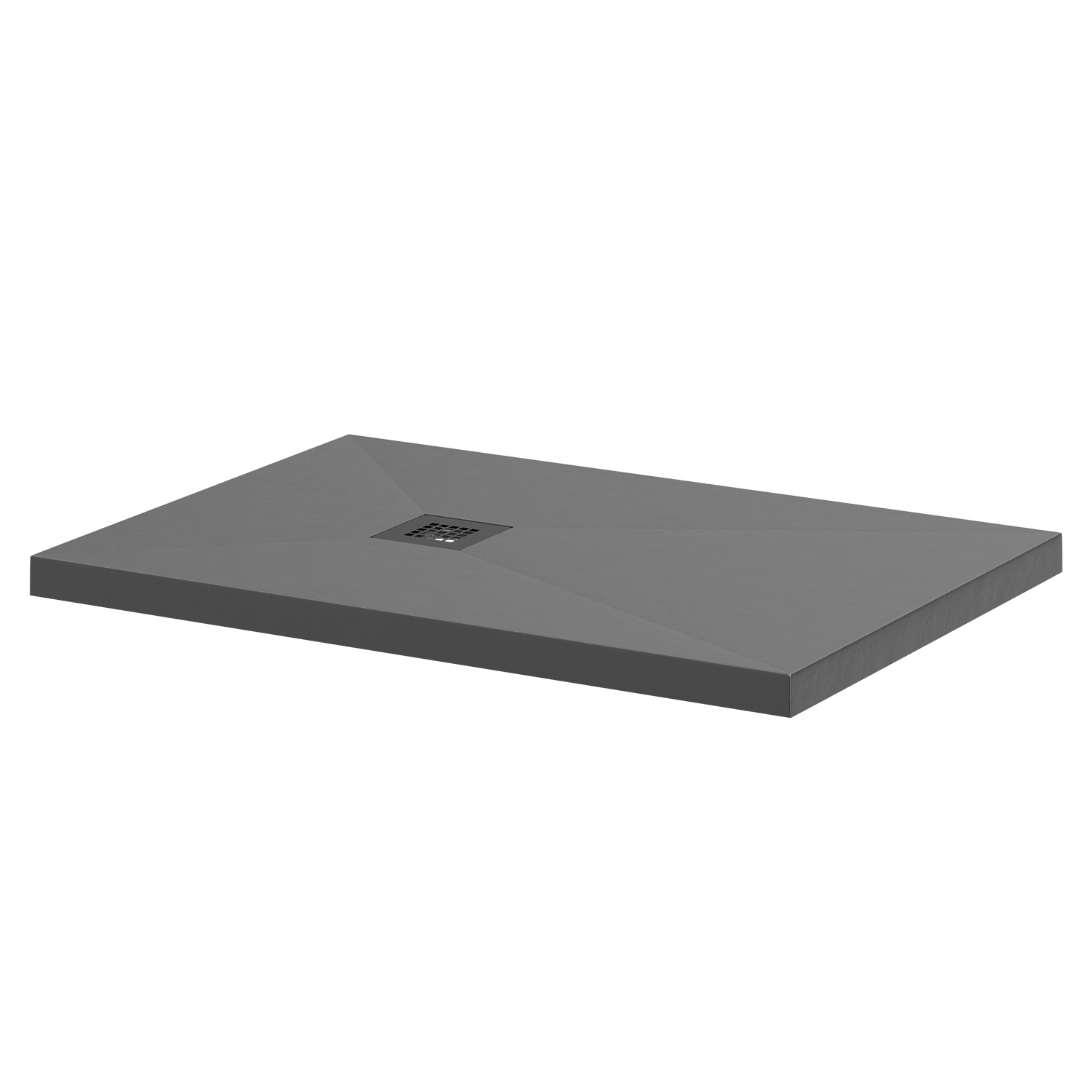 Vanta Stone Rectangular Shower Tray with Grate