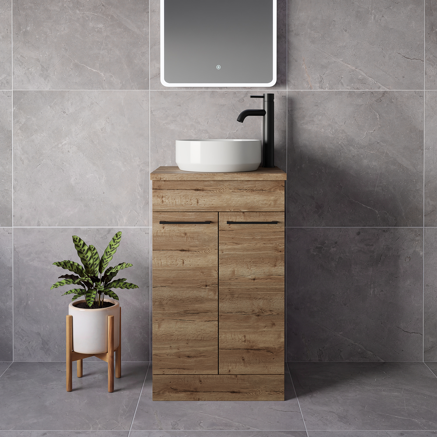 Napoli 390 2 Door Vanity Unit for Countertop Basins