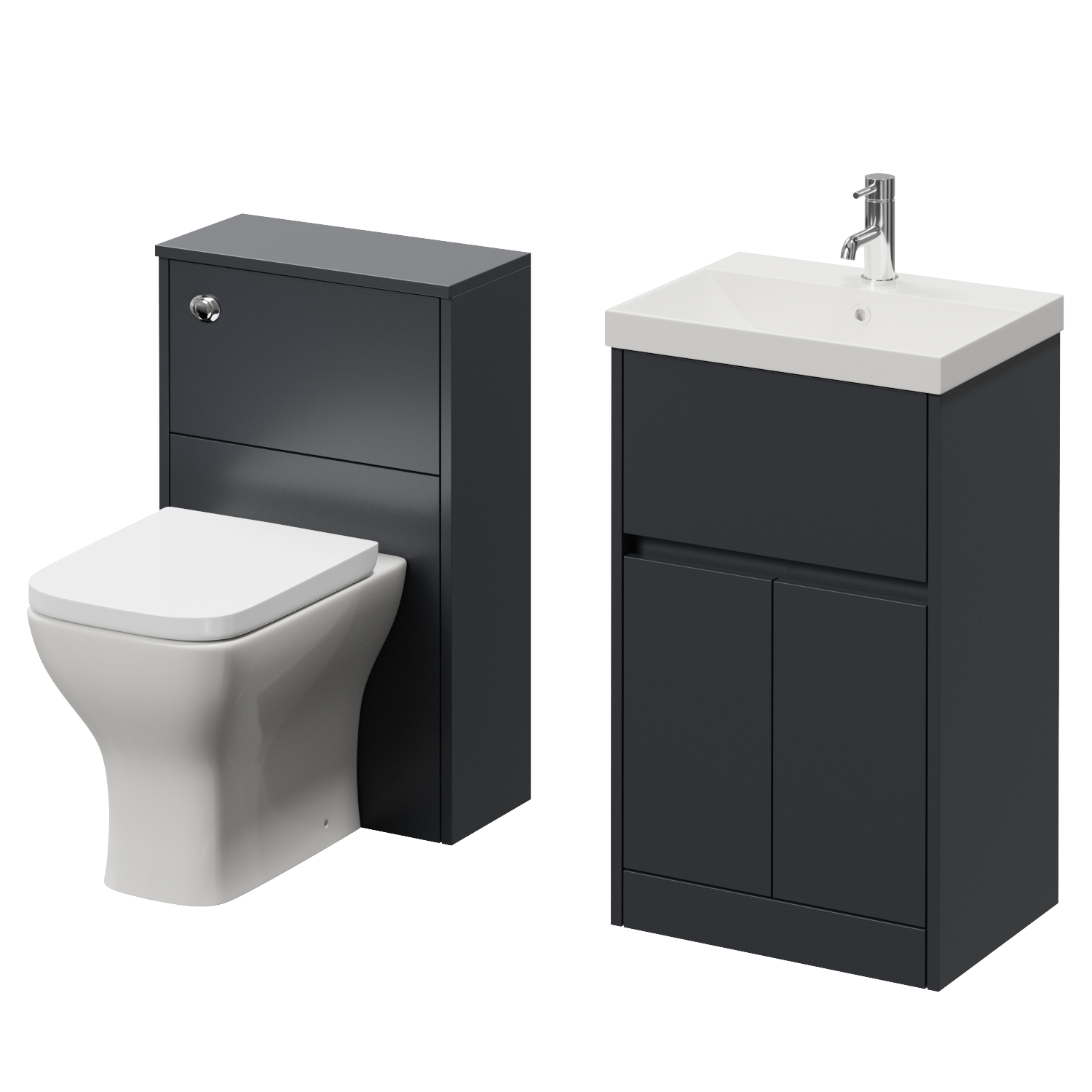 Montego Vanity Unit and Toilet Suite with Rimini Basin