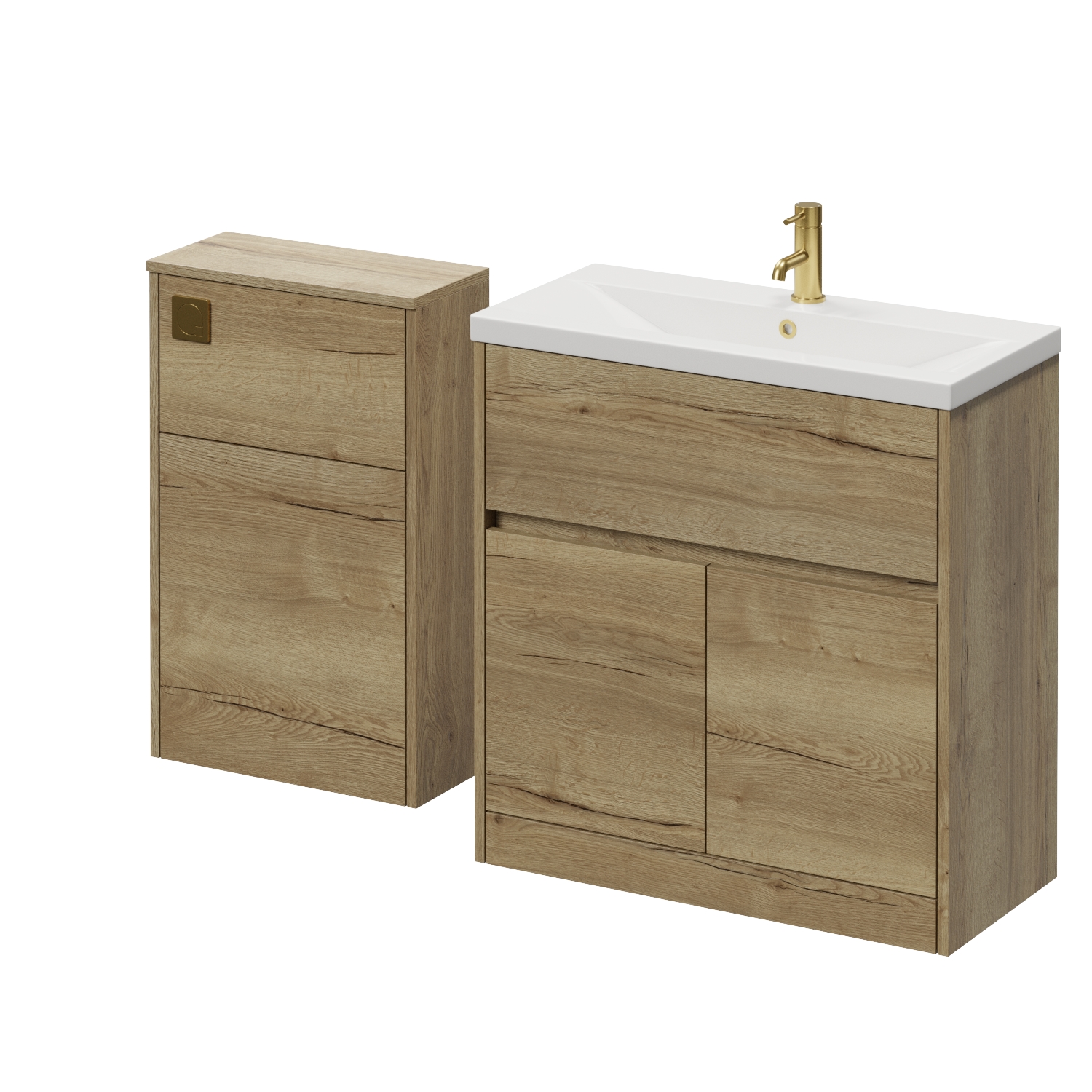 Montego Vanity Unit and Toilet Suite with Glide Basin