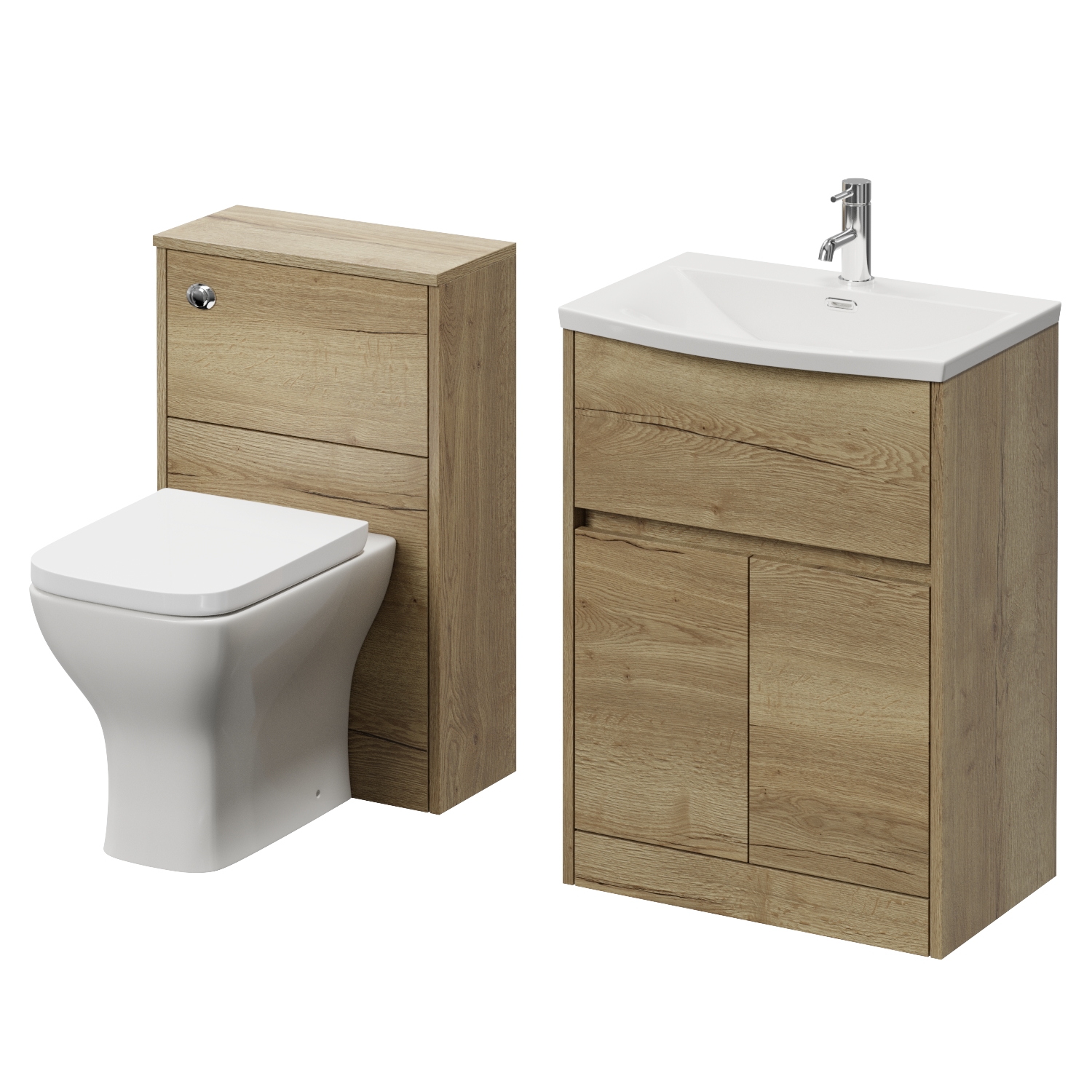 Montego Vanity Unit and Toilet Suite with Angel Basin