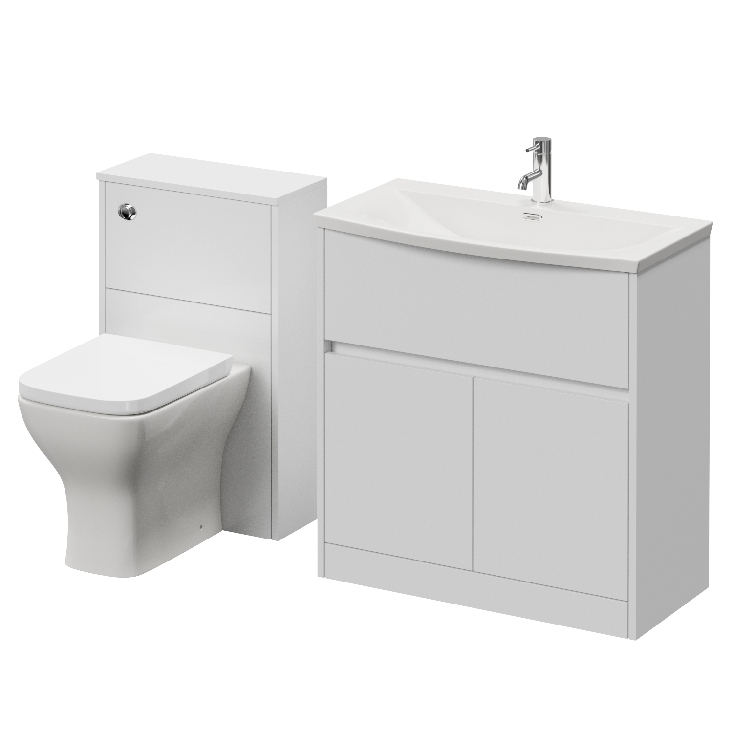 Montego Vanity Unit and Toilet Suite with Angel Basin
