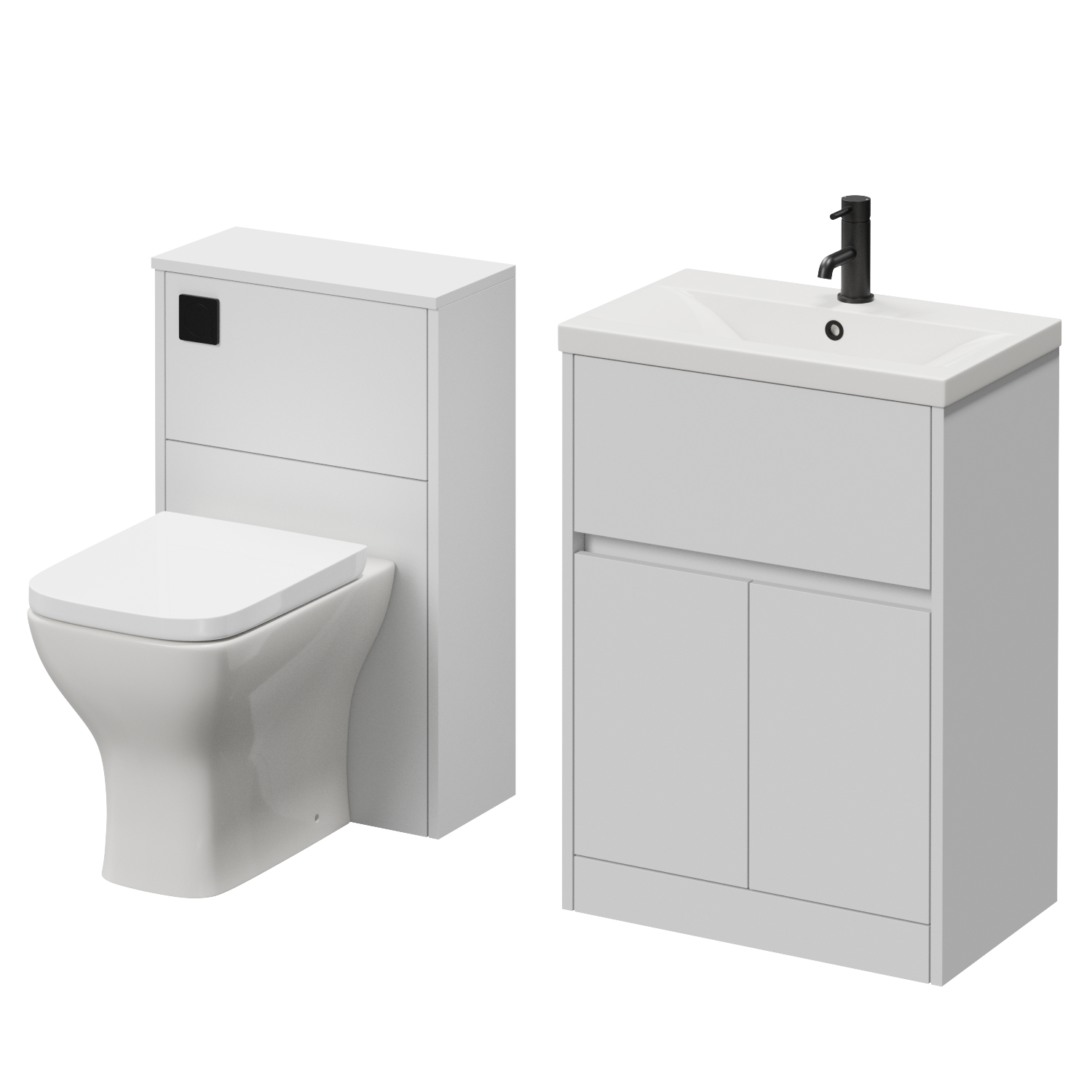 Montego Vanity Unit and Toilet Suite with Glide Basin