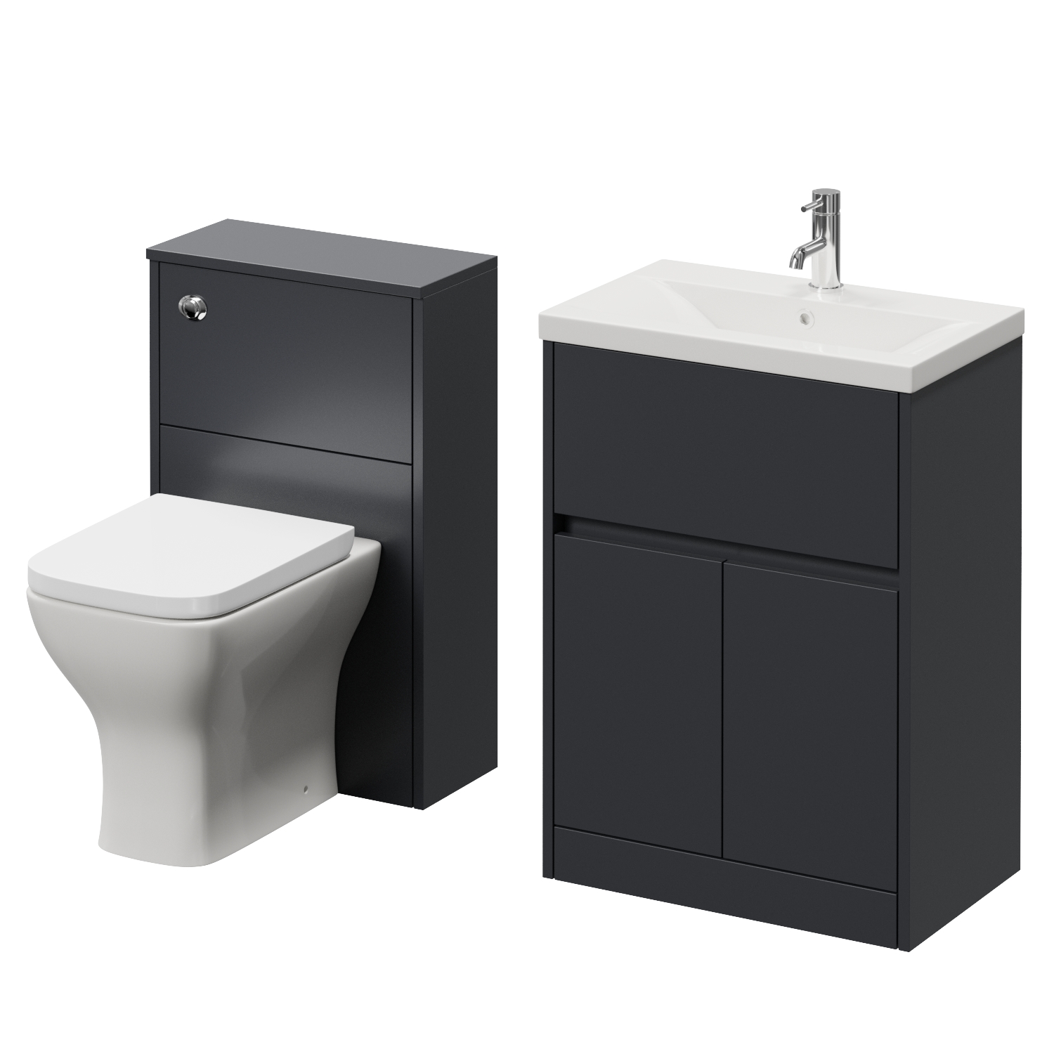 Montego Vanity Unit and Toilet Suite with Glide Basin