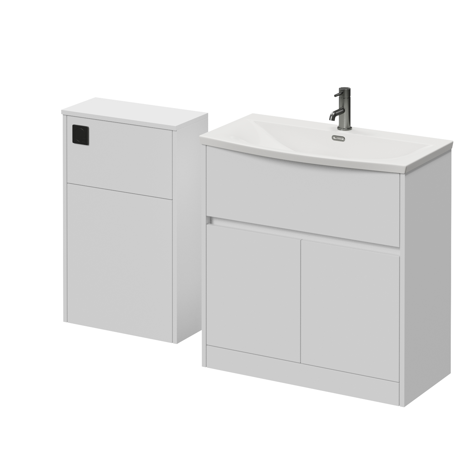 Montego Vanity Unit and Toilet Suite with Angel Basin
