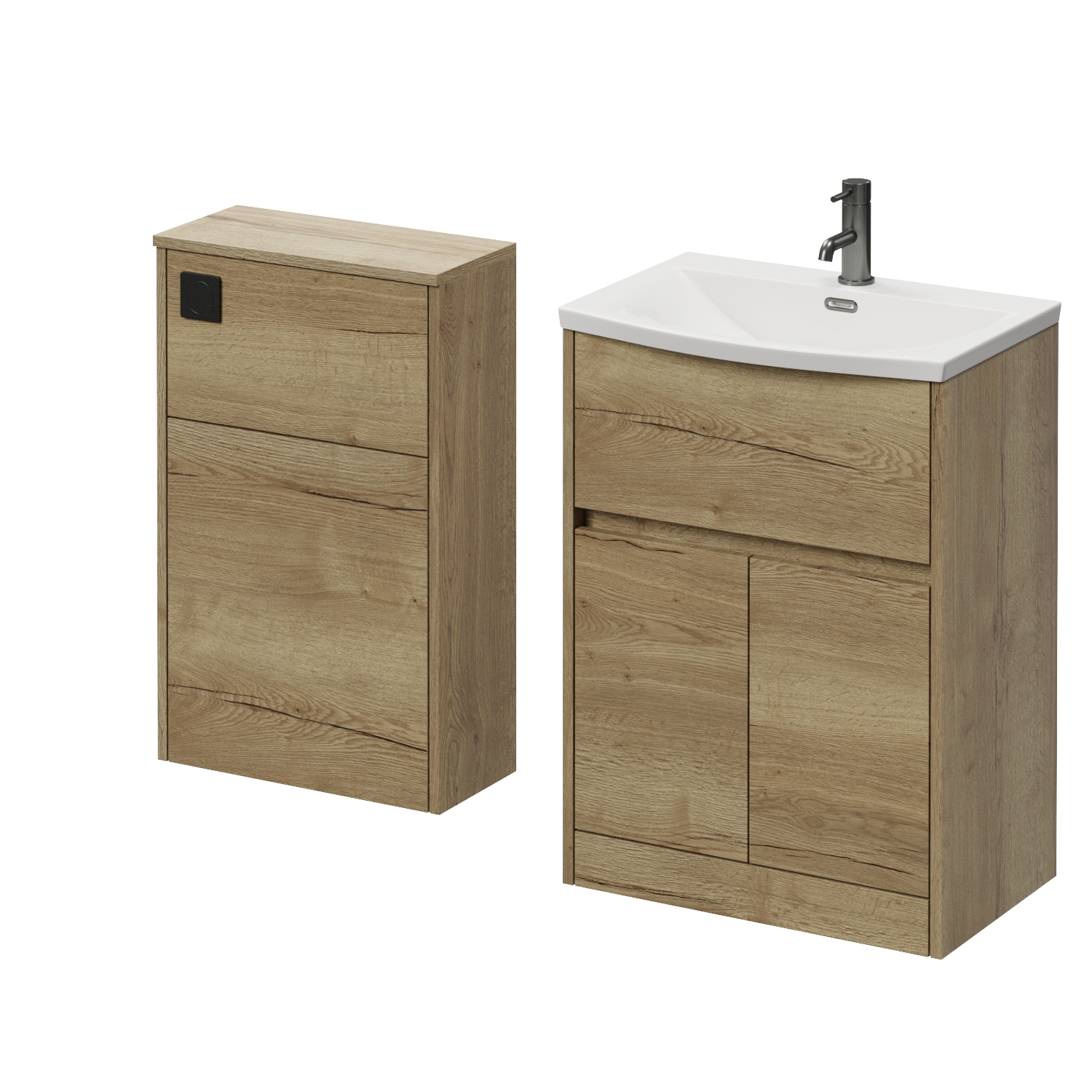 Montego Vanity Unit and Toilet Suite with Angel Basin