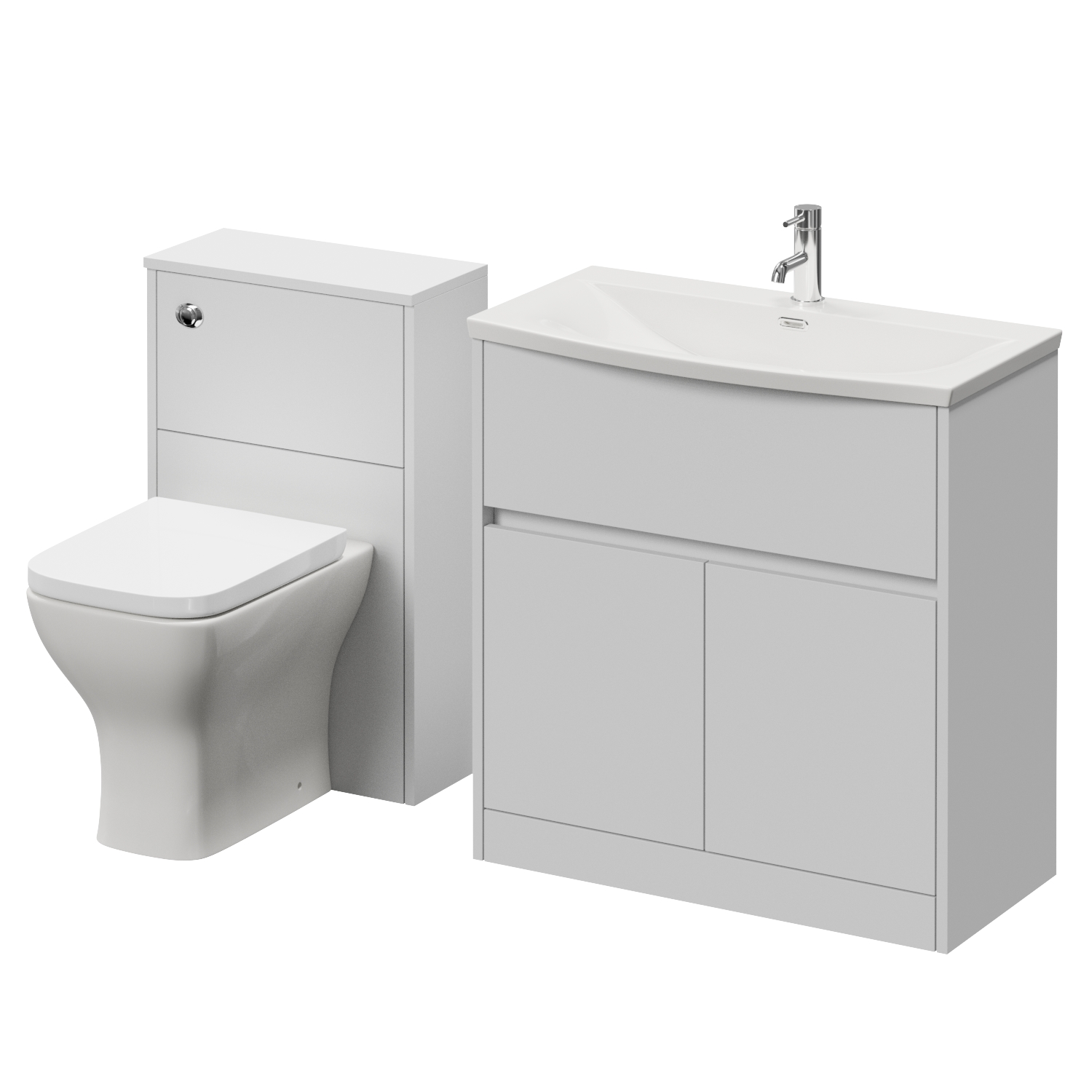 Montego Vanity Unit and Toilet Suite with Angel Basin