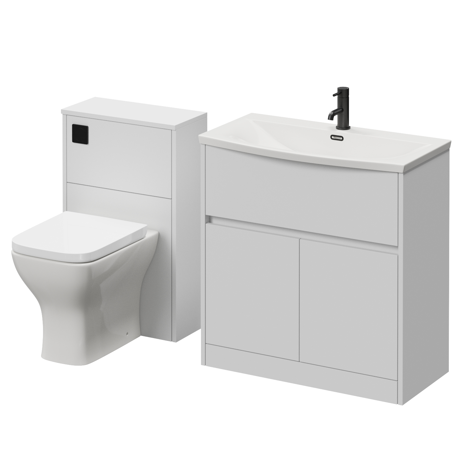 Montego Vanity Unit and Toilet Suite with Angel Basin